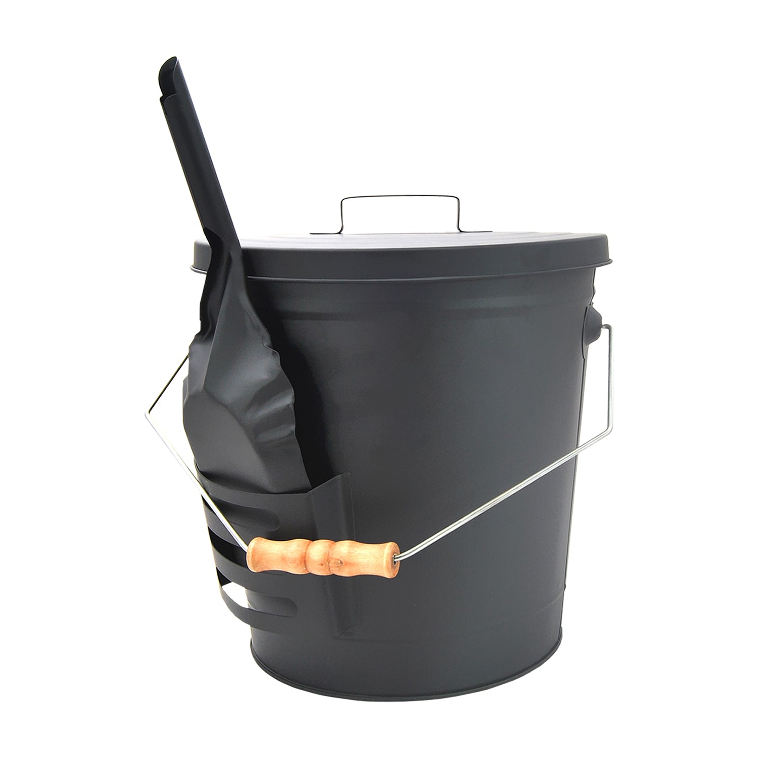 Fireplace Ash Bucket & Shovel Black " Nottingham