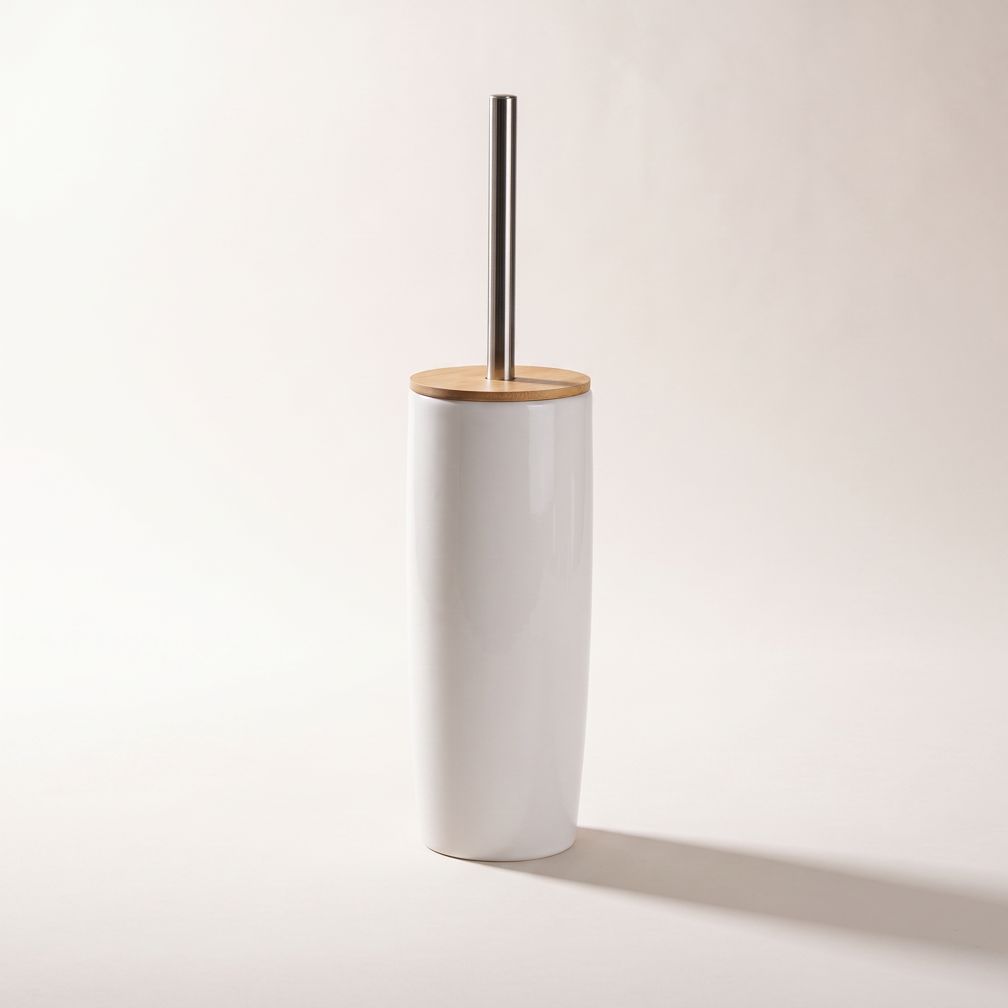 Porte-brosse WC en dolomite émaillée blanche JS Maison