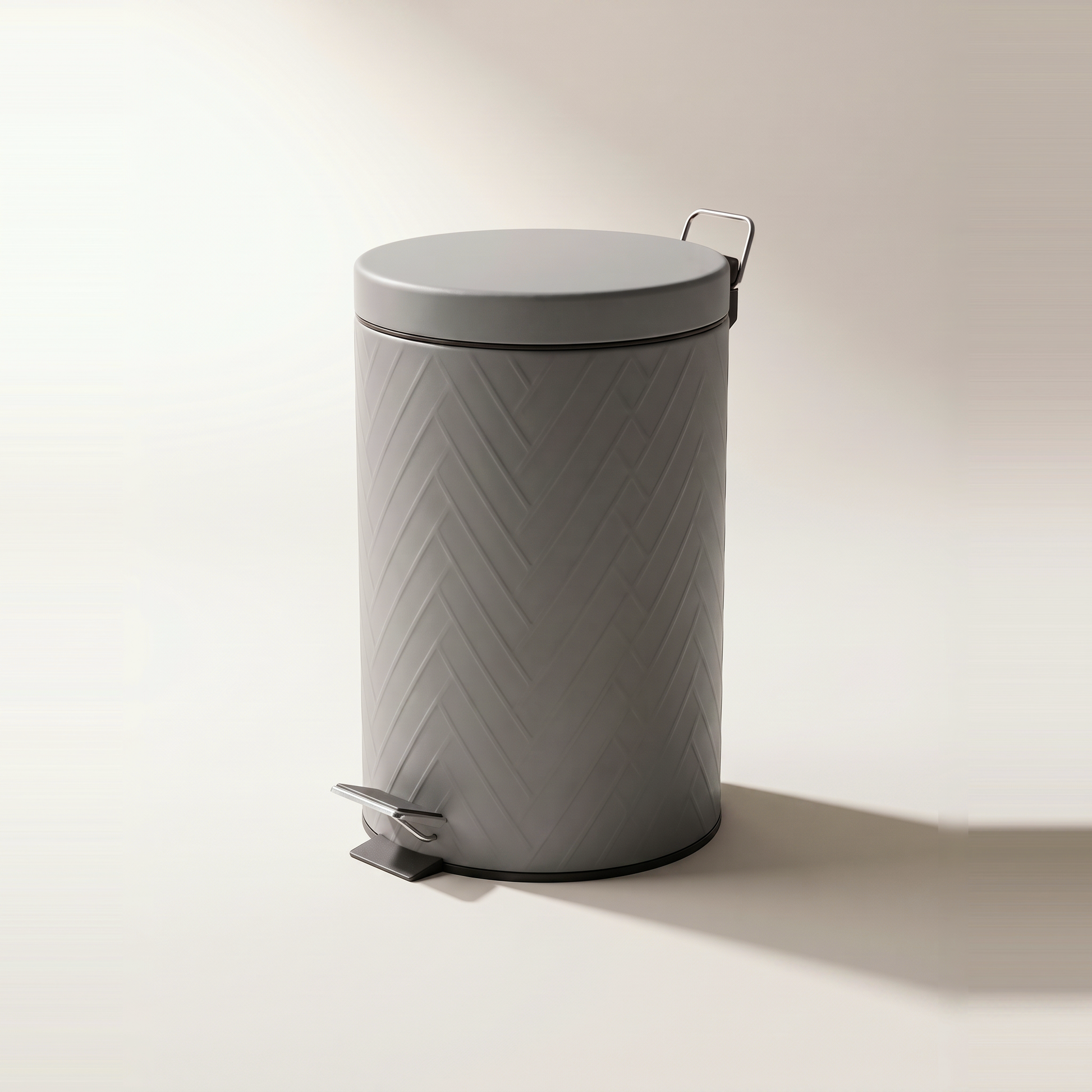 Matte Grey 5L Pedal Bin