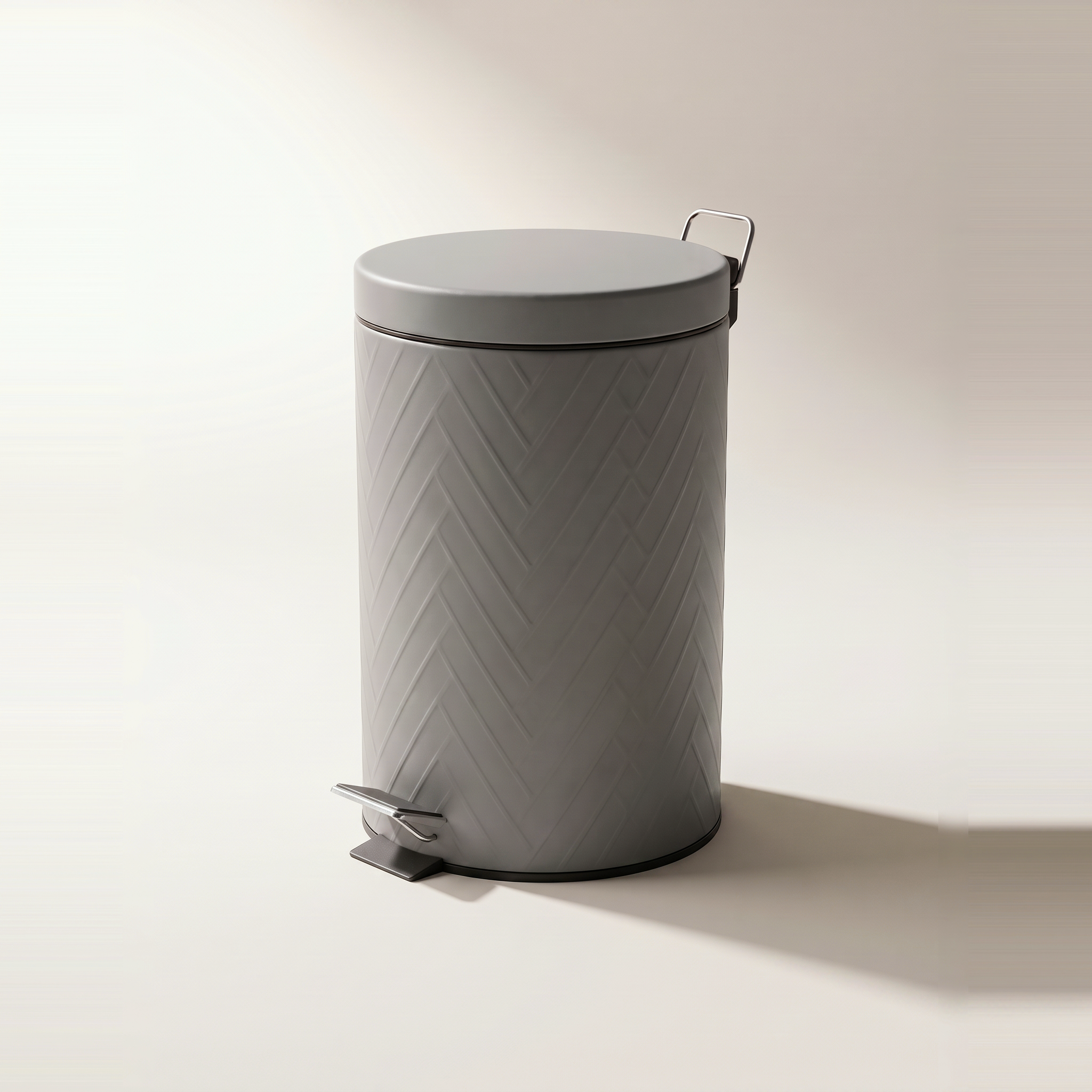 Matte Grey 5L Pedal Bin