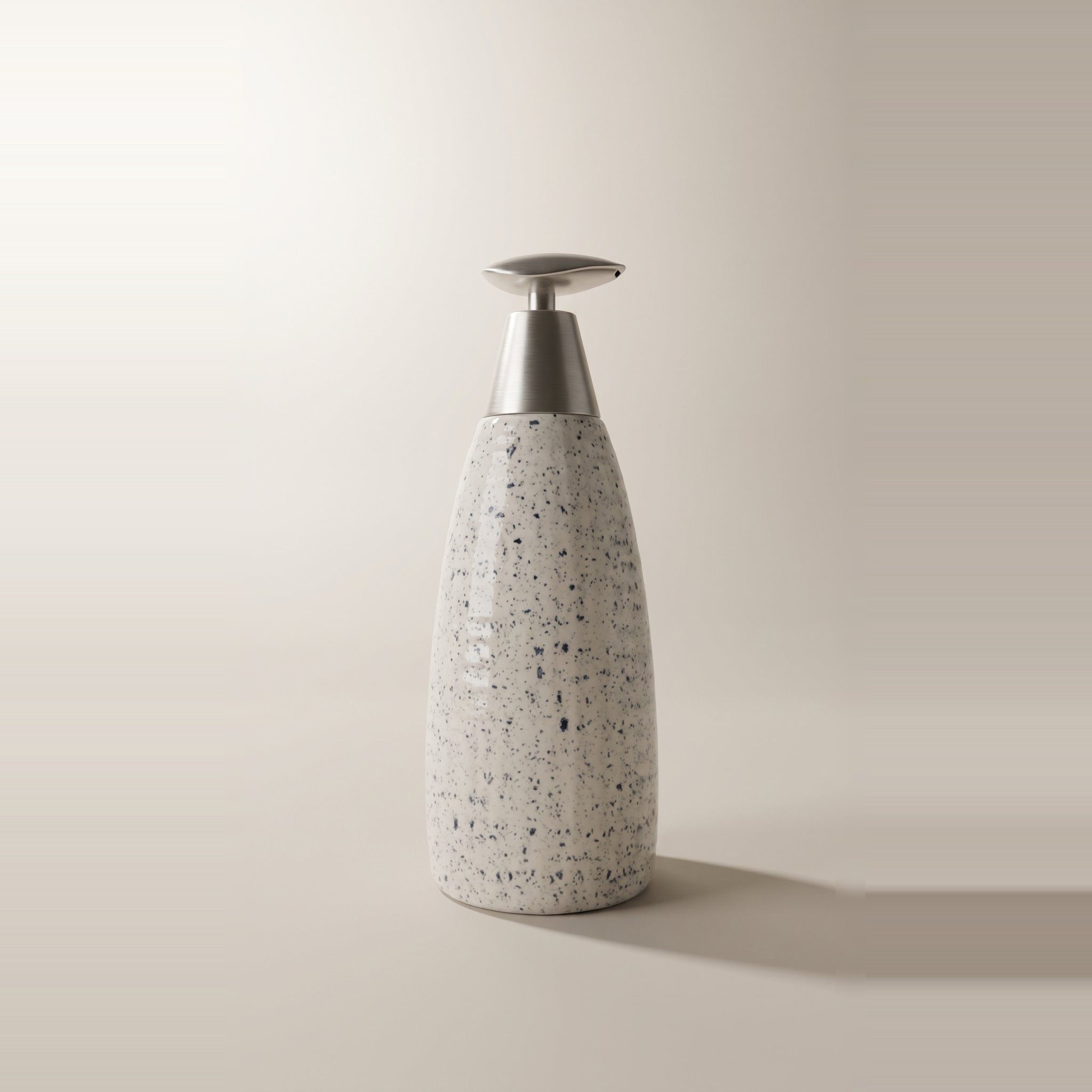 Distributeur de savon en céramique, blanc