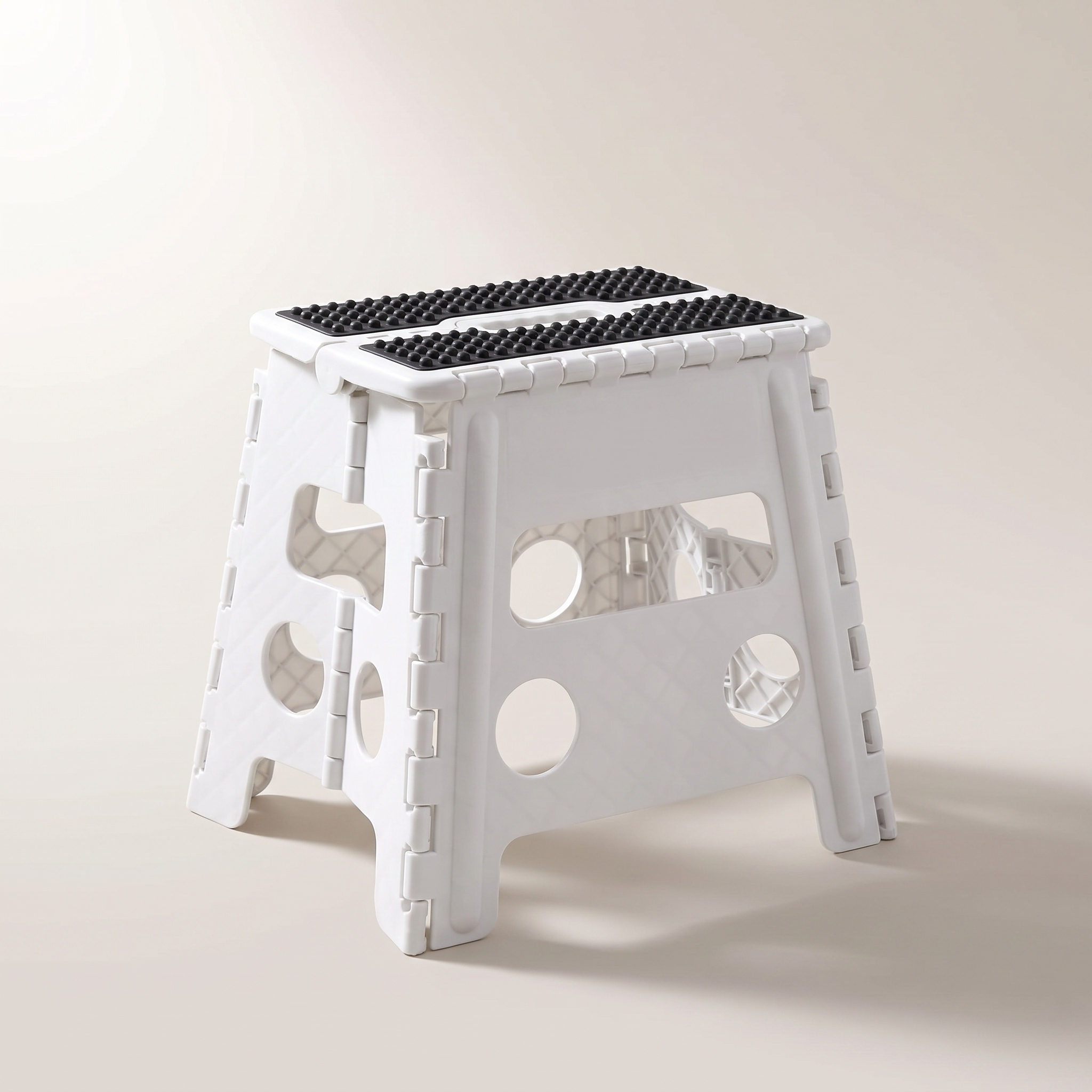 Tabouret pliant antidérapant de 31,75 cm - Blanc