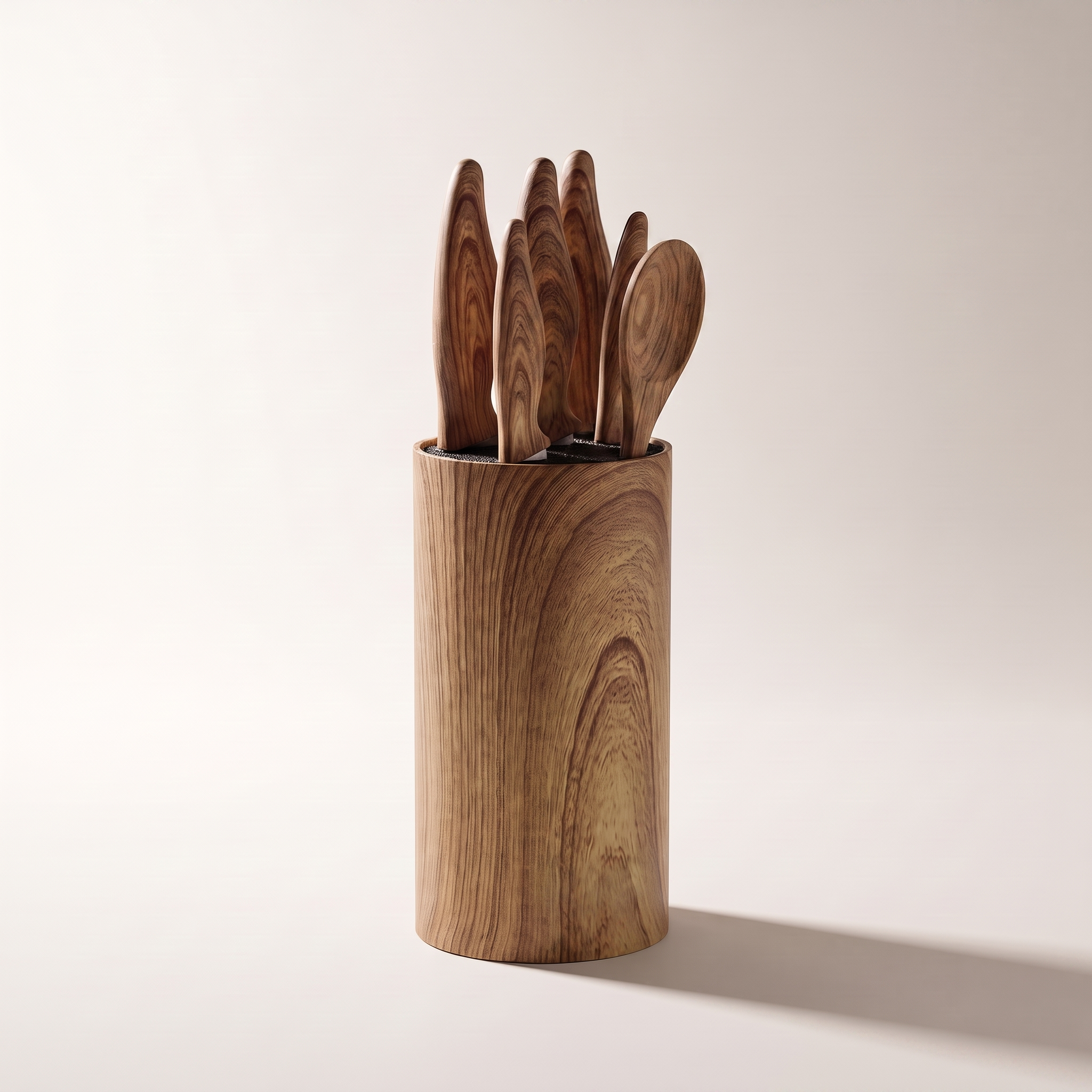 Ensemble de 6 couteaux avec bloc universel — Texture marbre rayé