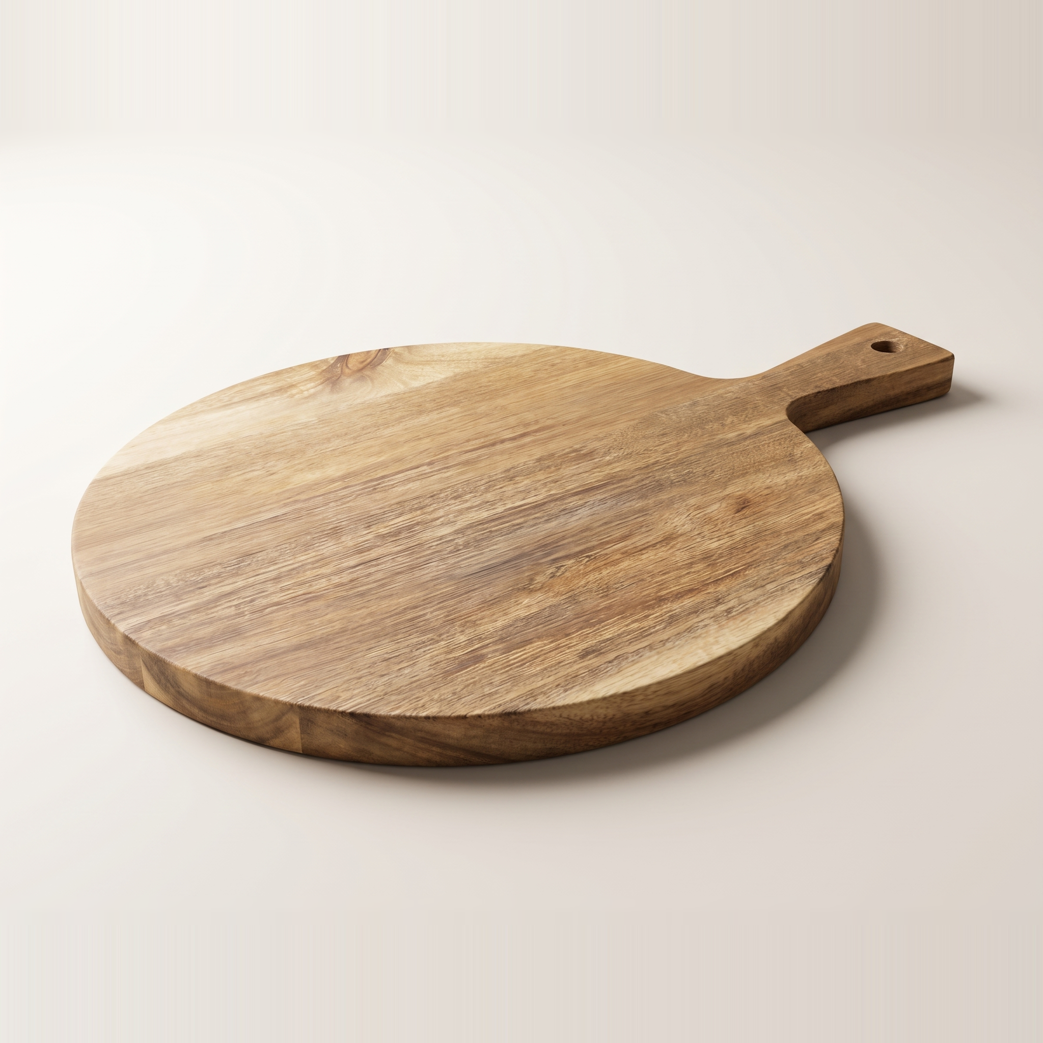 Planche à fromage et de service en bois d'acacia avec poignée — 42 cm