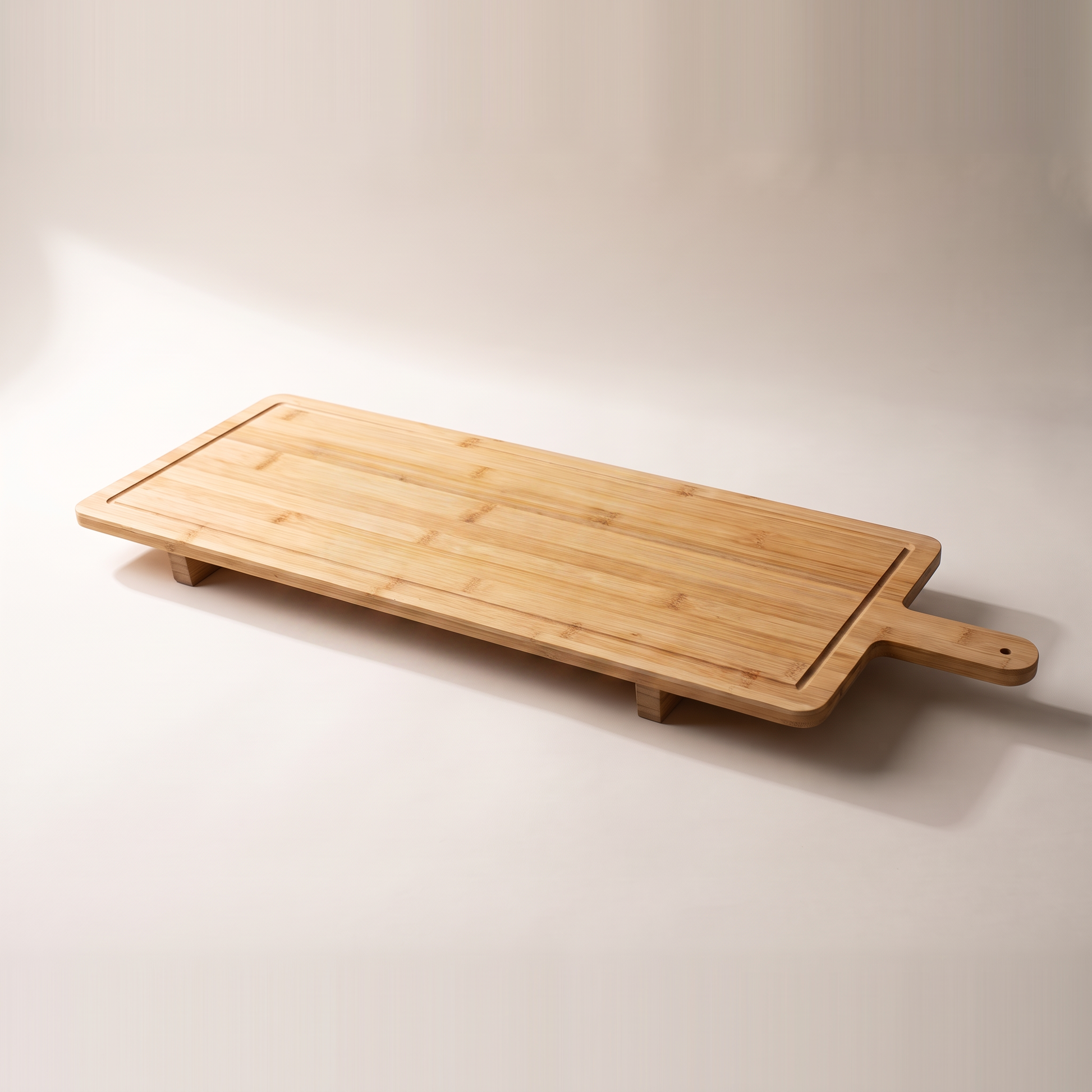 Extra-Large Bamboo Party Serving Board on Legs