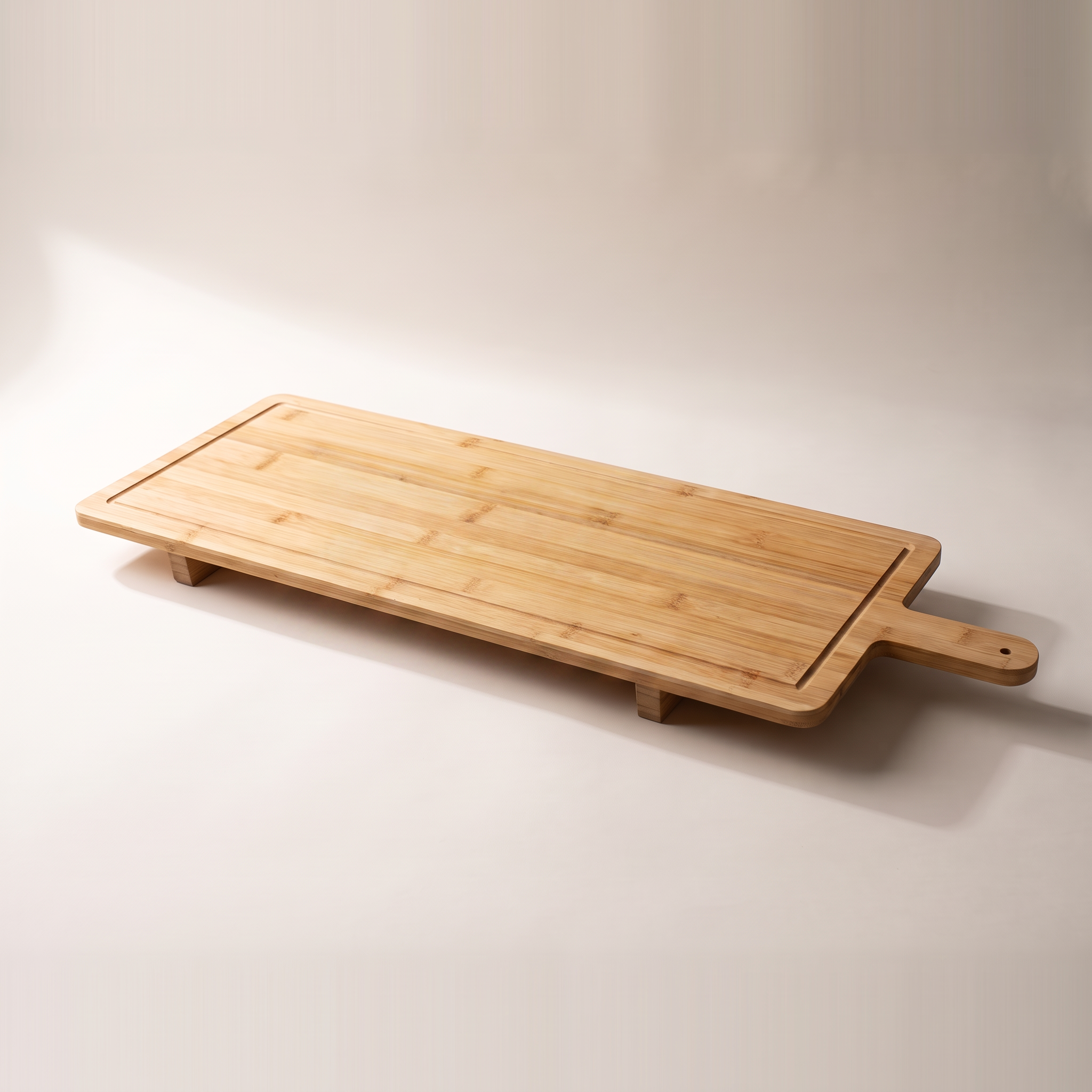 Extra-Large Bamboo Party Serving Board on Legs