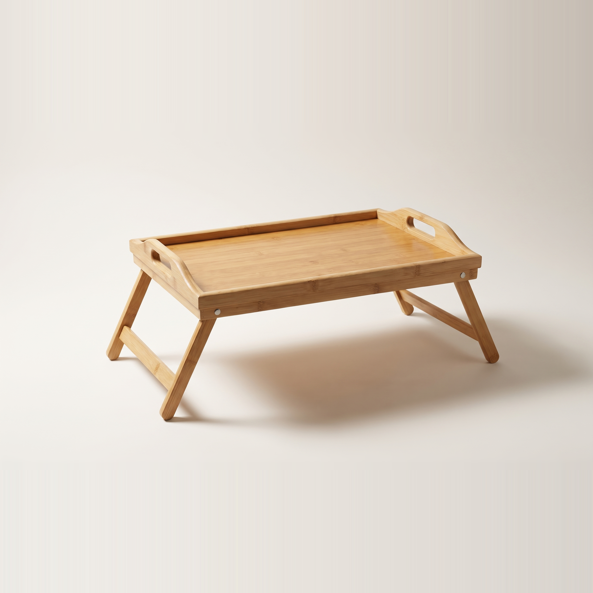 Plateau de service et de lit pliant en bambou