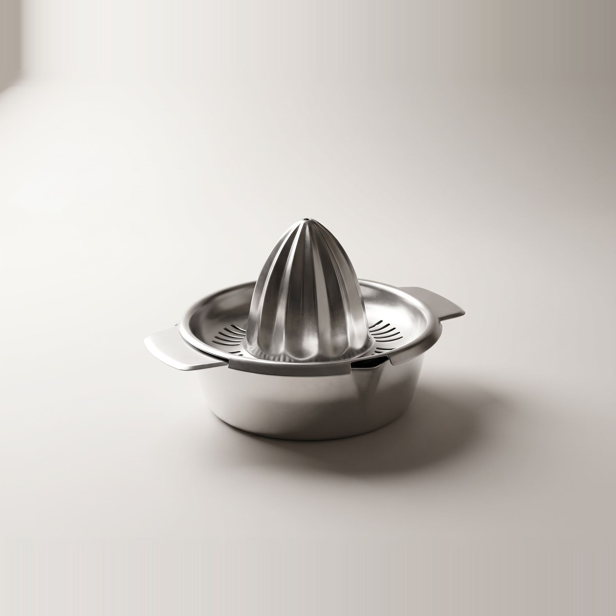 Stainless Steel Lemon & Citrus Juicer with Strainer & Bowl