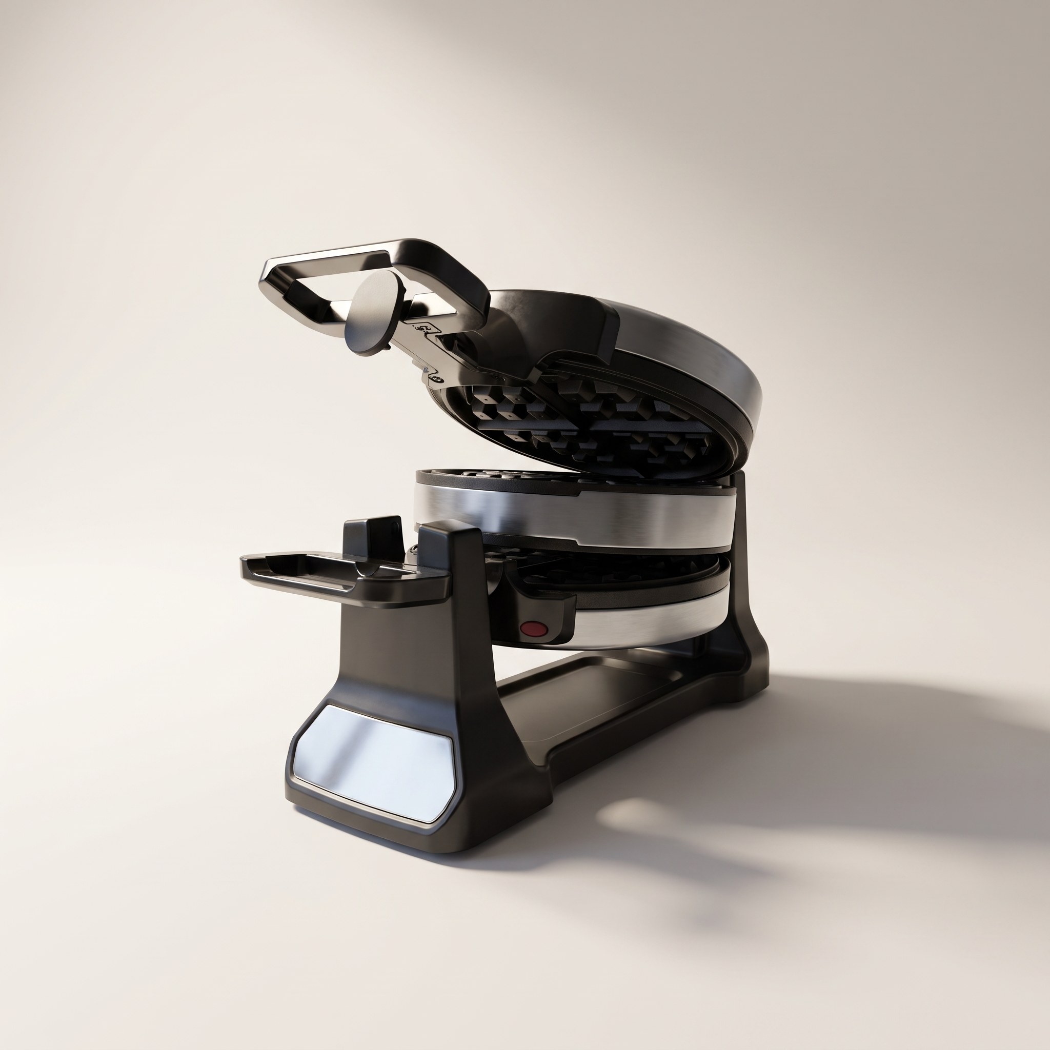 Double Belgian Waffle Maker with 180° Rotation