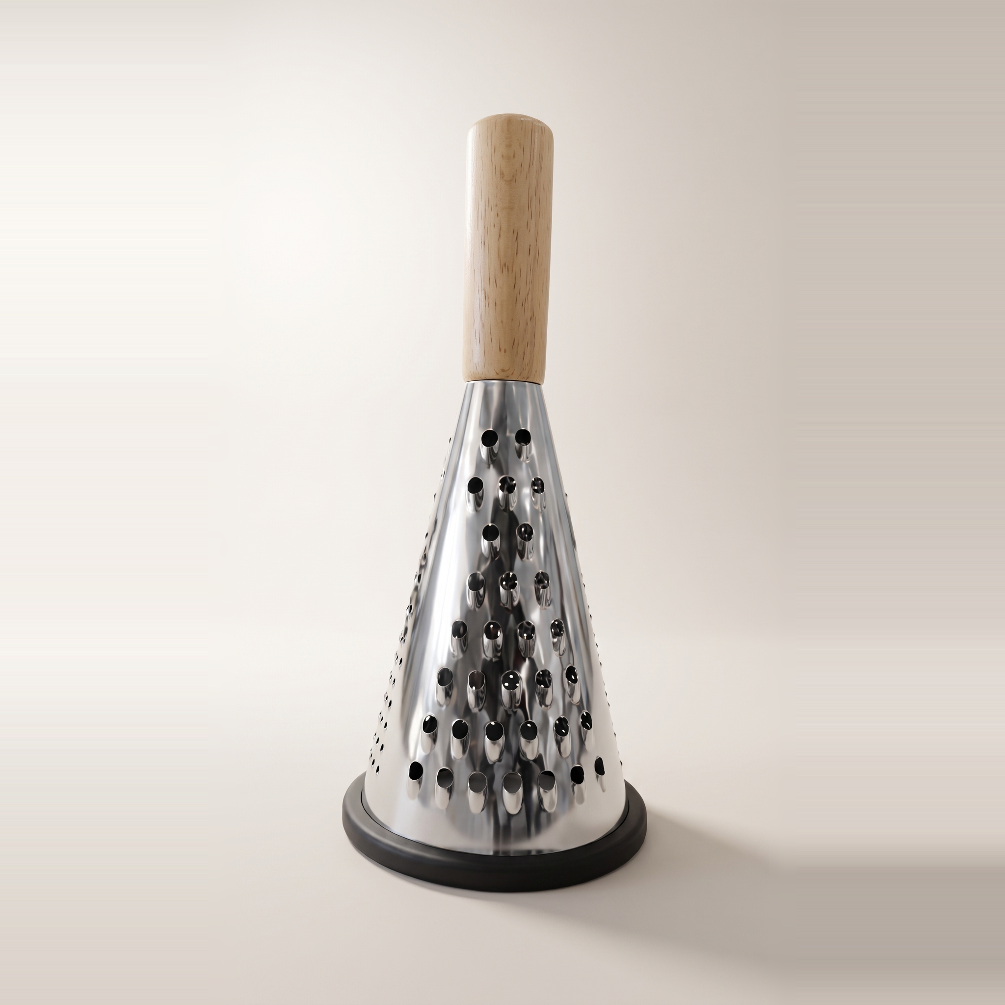 10" Stainless Steel 3-Sided Conical Grater