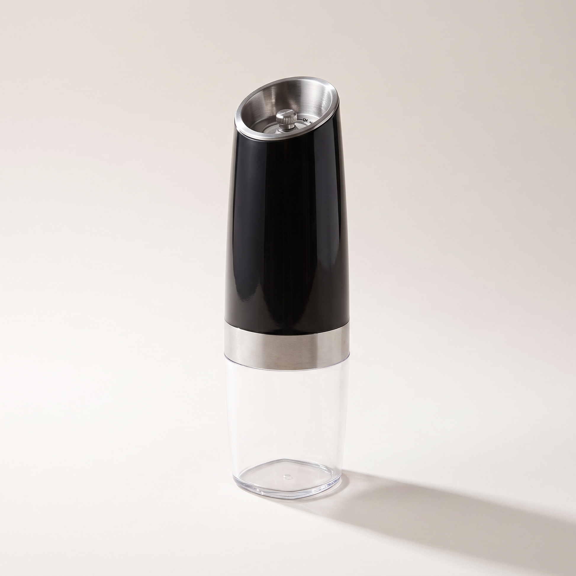 Electric Salt & Pepper Grinder with Blue LED - Black
