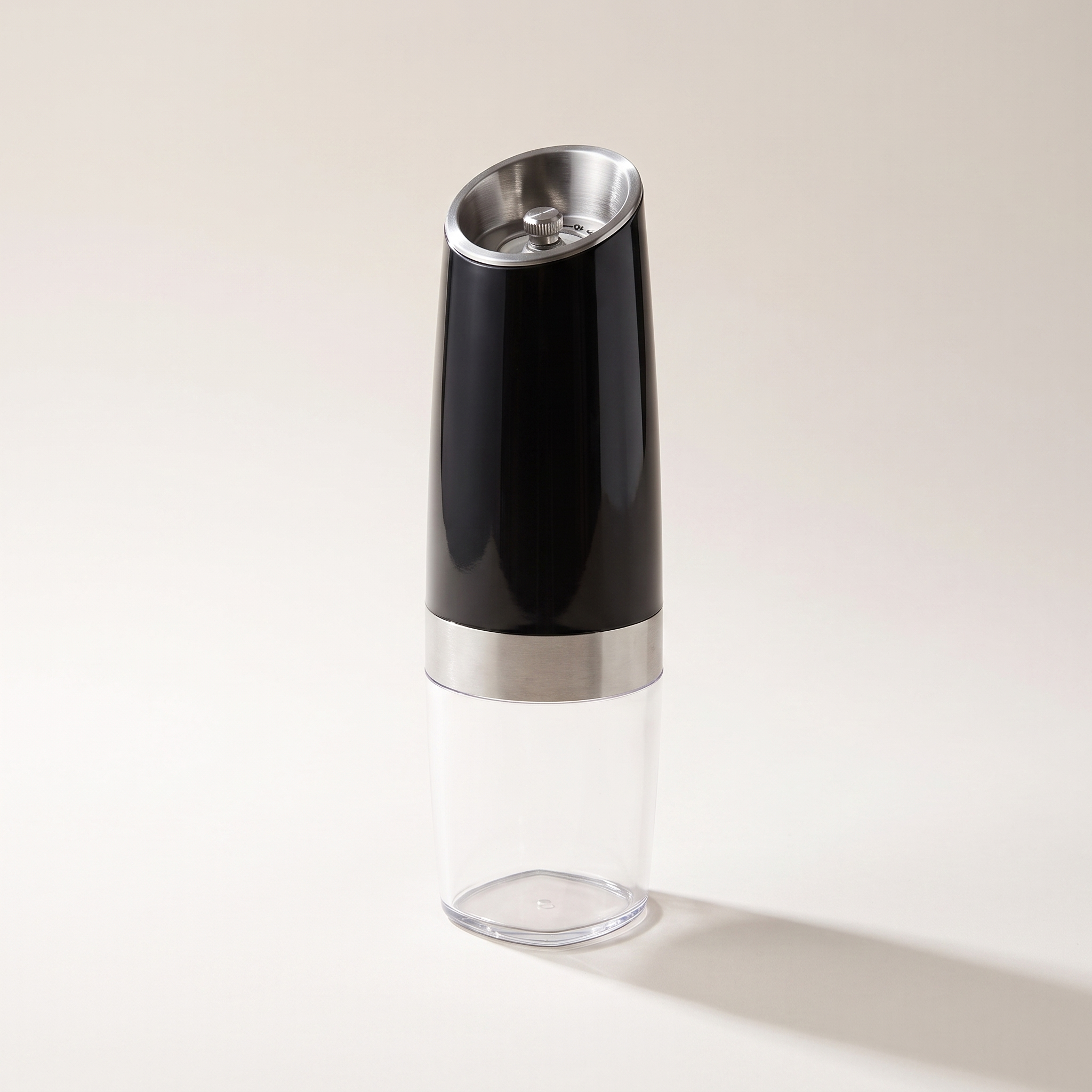 Electric Salt & Pepper Grinder with Blue LED - Black