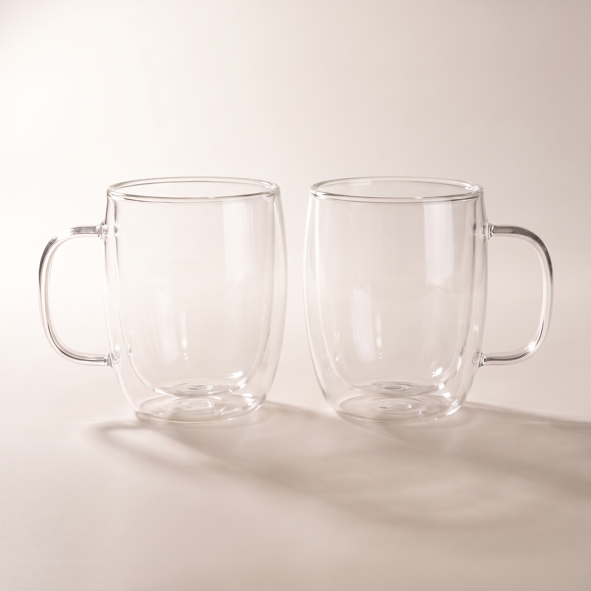 Mugs en verre à double paroi, lot de 2 (250 ml)