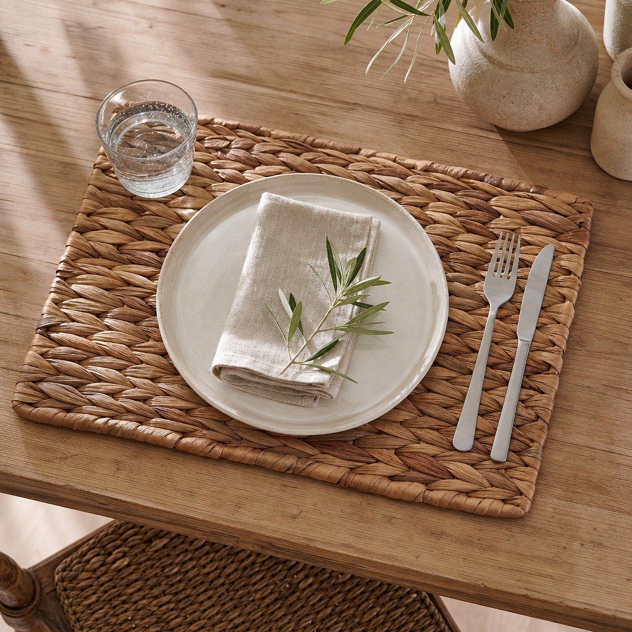 Rectangular Water Hyacinth Placemat