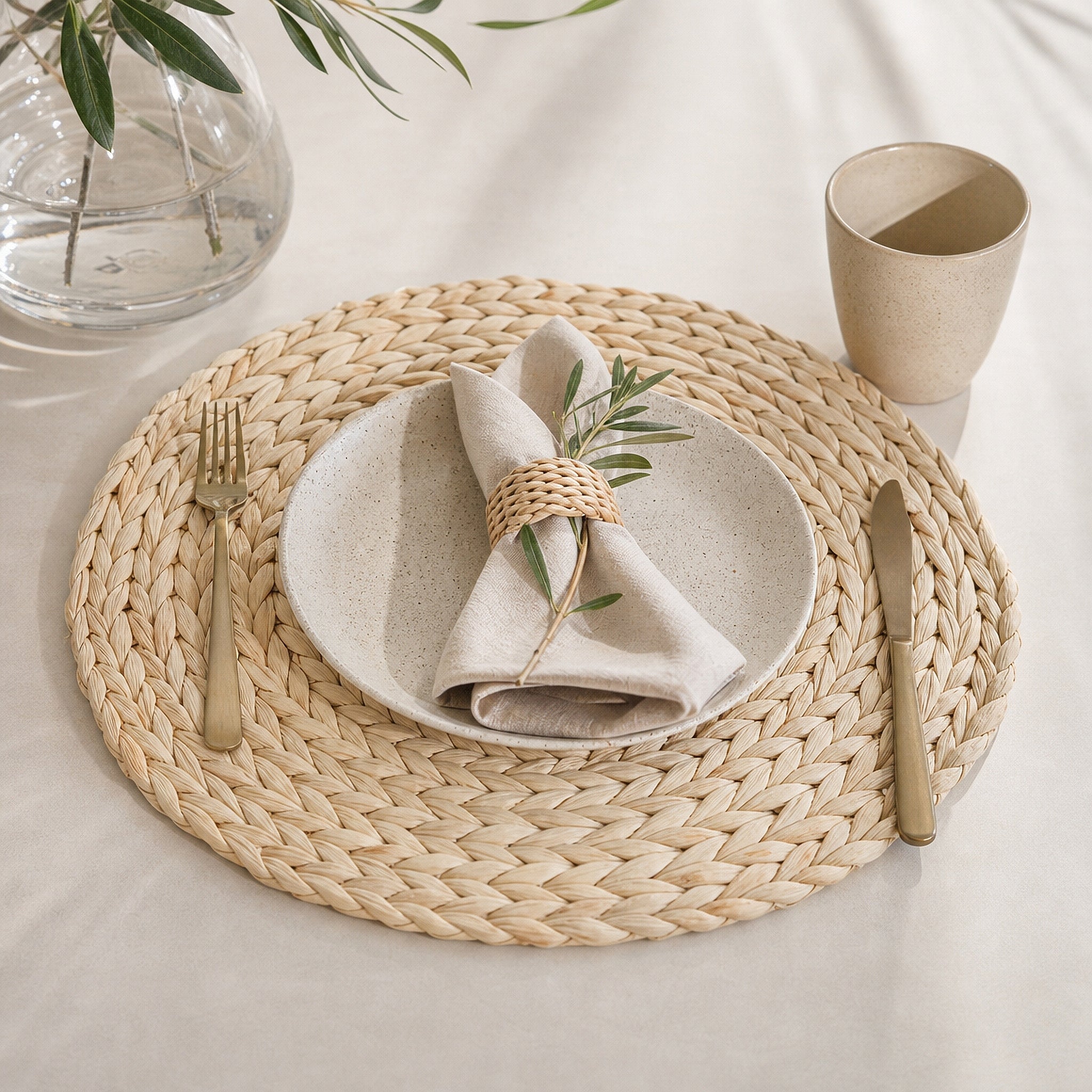 JS Gourmet Round Cattail Placemat