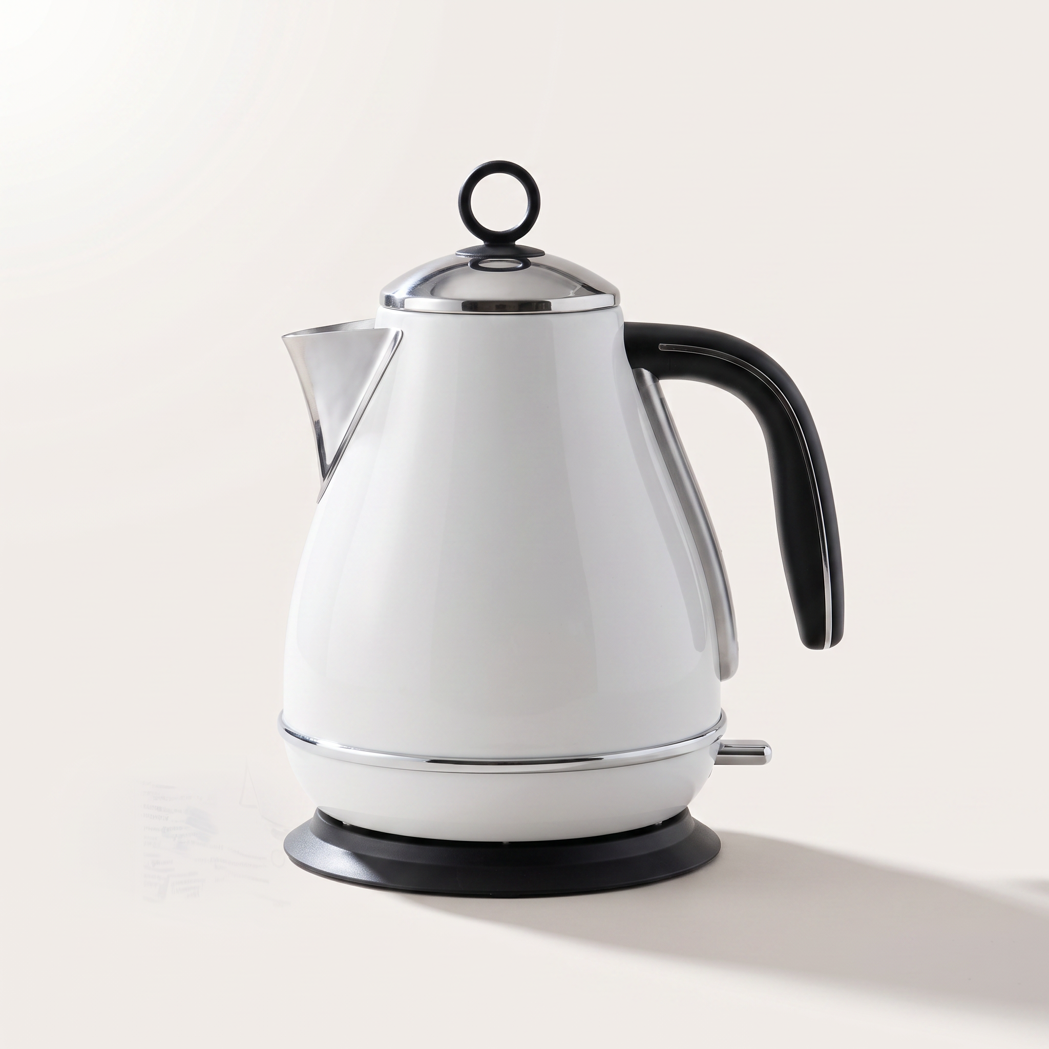 Bouilloire électrique rétro 1,7 L, blanche