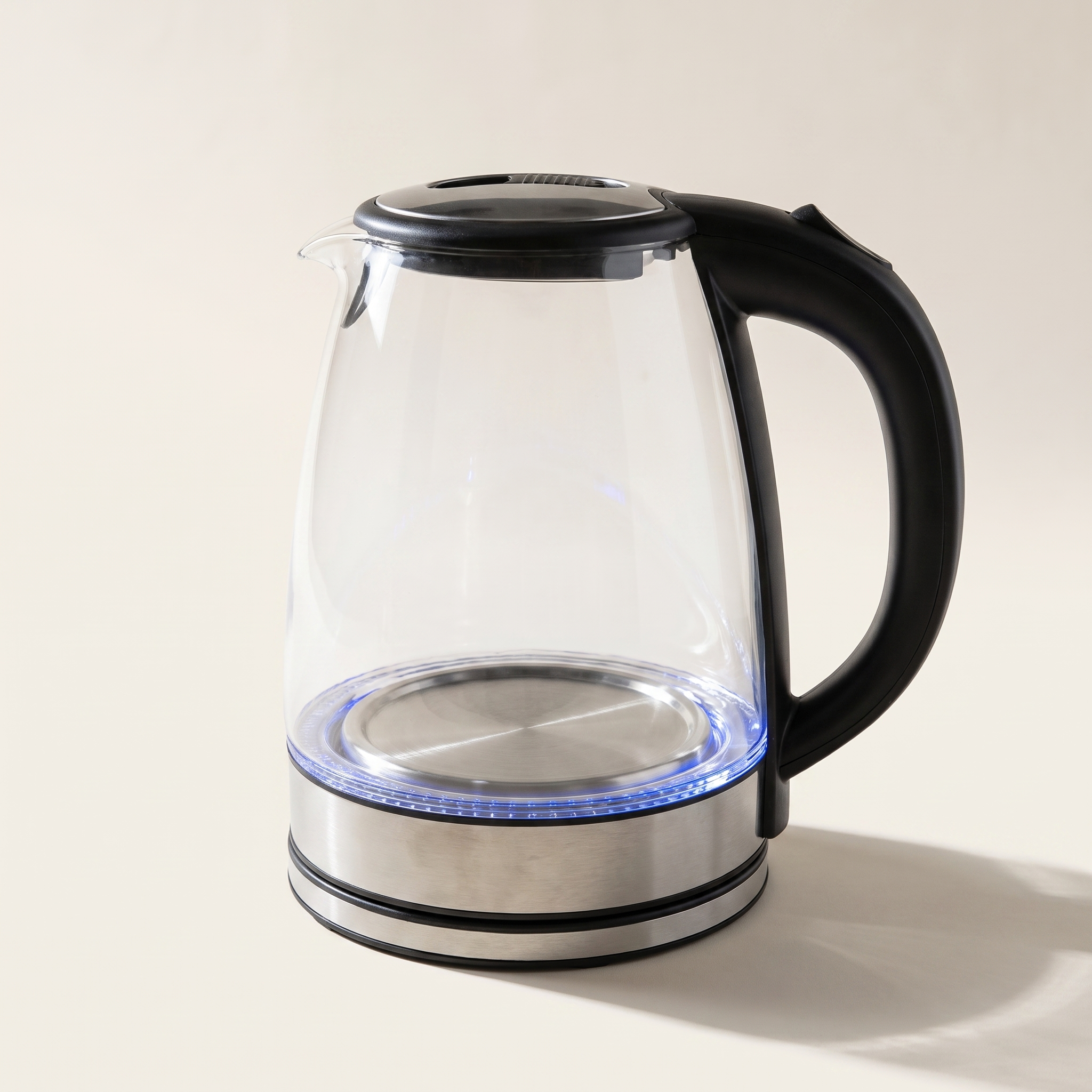 Bouilloire électrique en verre 1,8 L avec éclairage DEL bleu