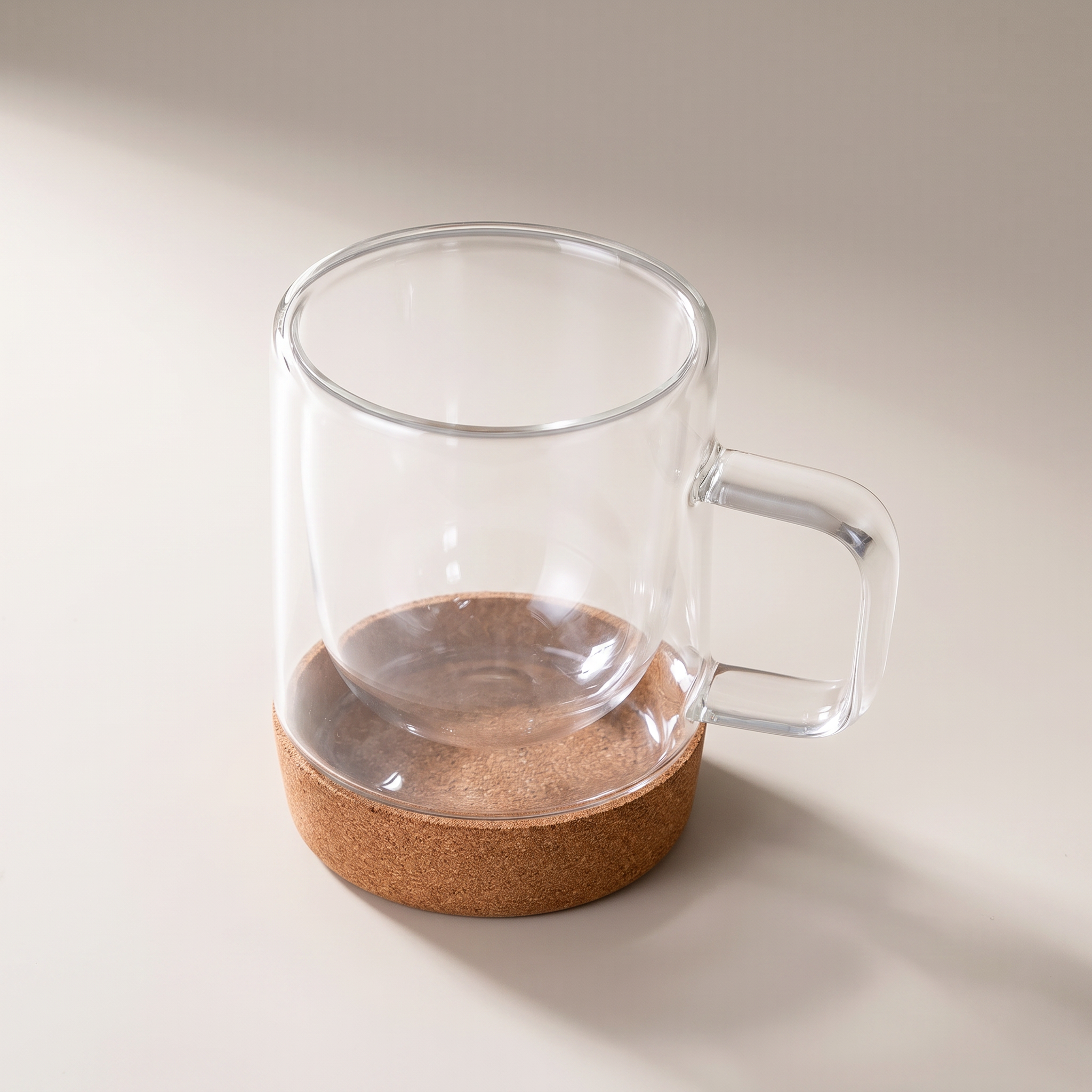 Verre double paroi 350 ml avec base en liège