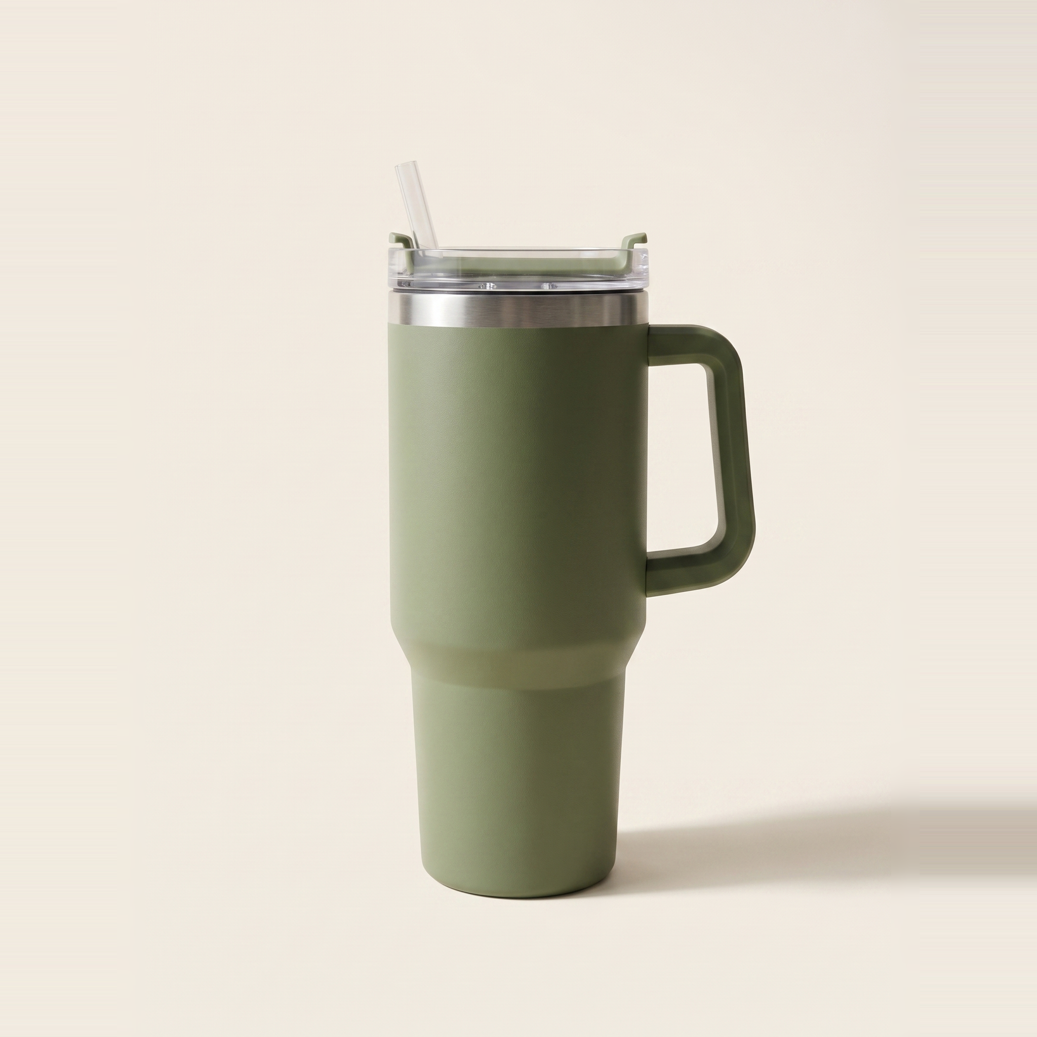 Double-Wall Insulated Stainless Steel Travel Mug, 1.2L / 40 oz — Sage