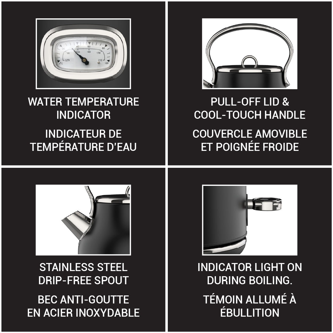 Electric Kettle 1.7L (matt Black)