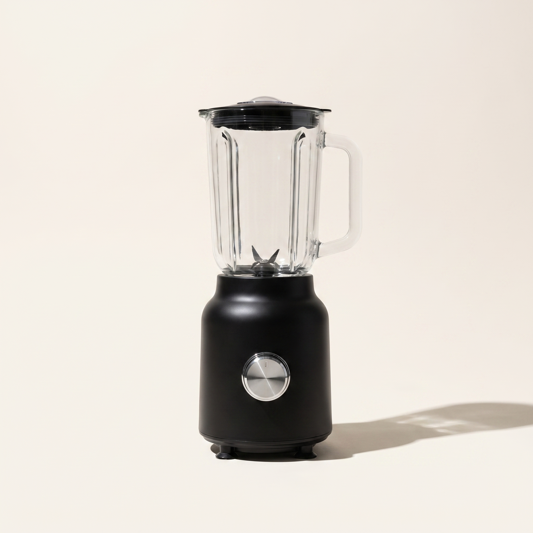 Mélangeur électrique rétro avec pichet en verre de 1,5 L — 750 W, noir et chrome