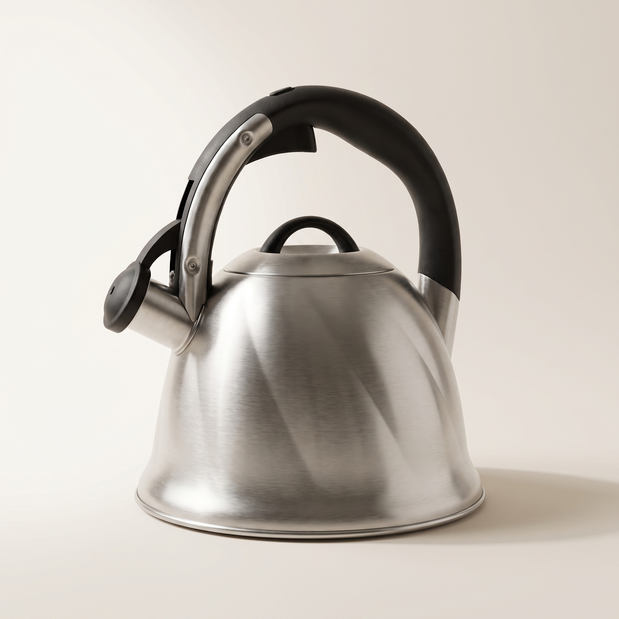 JS Gourmet Bouilloire sifflante en inox 3 L