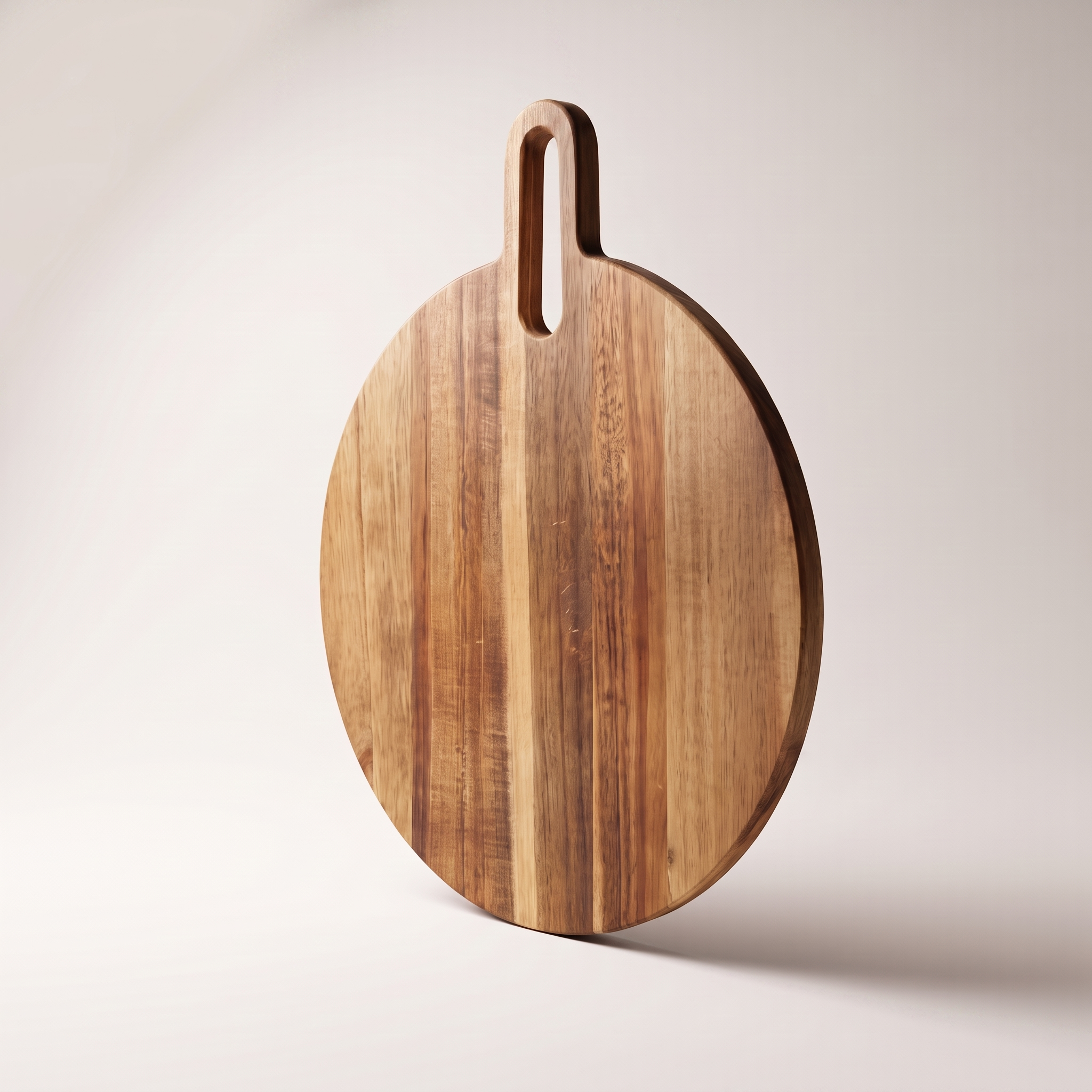 JS Gourmet Planche à servir et à découper en bois d'acacia avec poignée — 43 x 34,8 cm