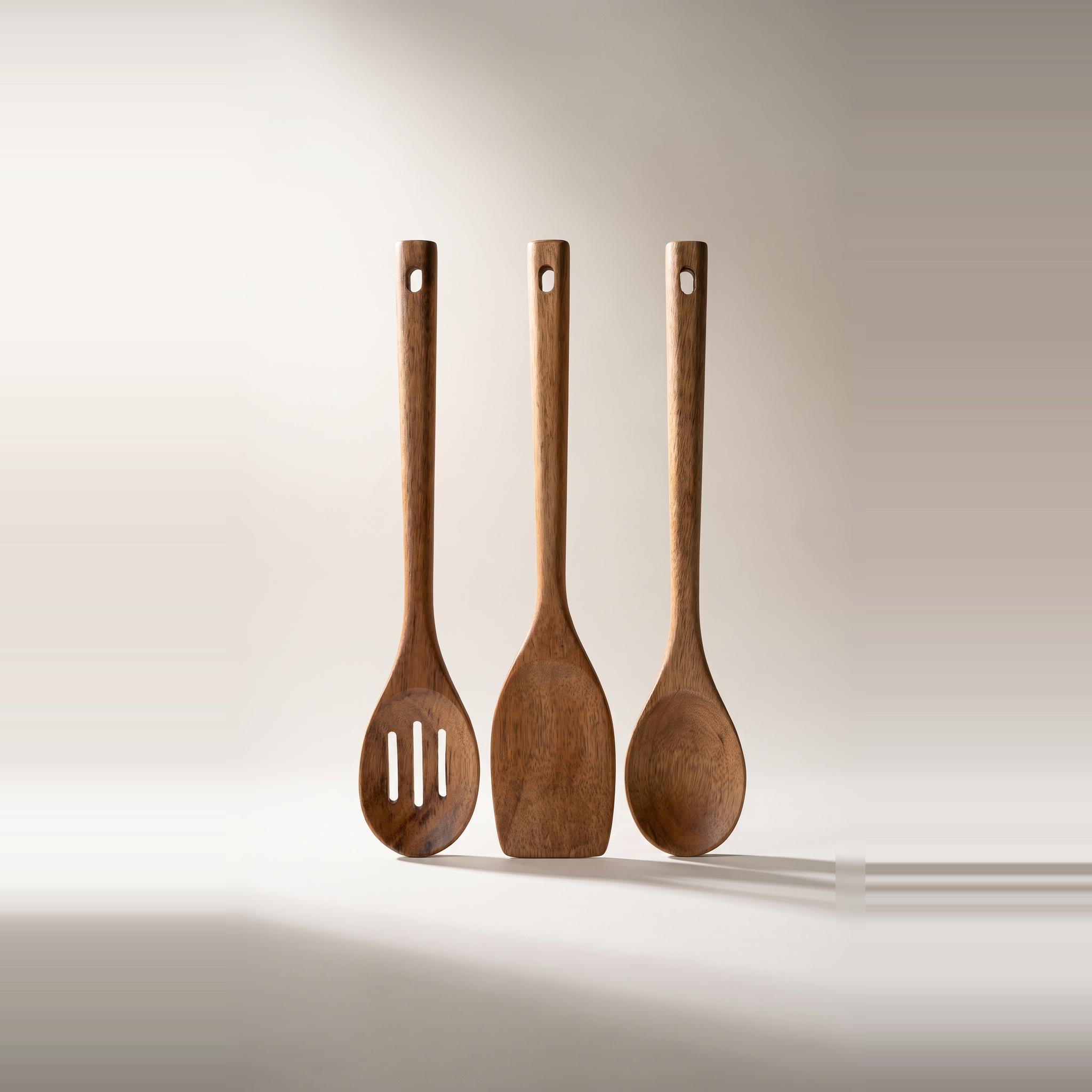 Ensemble d'ustensiles de cuisine JS Gourmet en bois d'acacia, 3 pièces