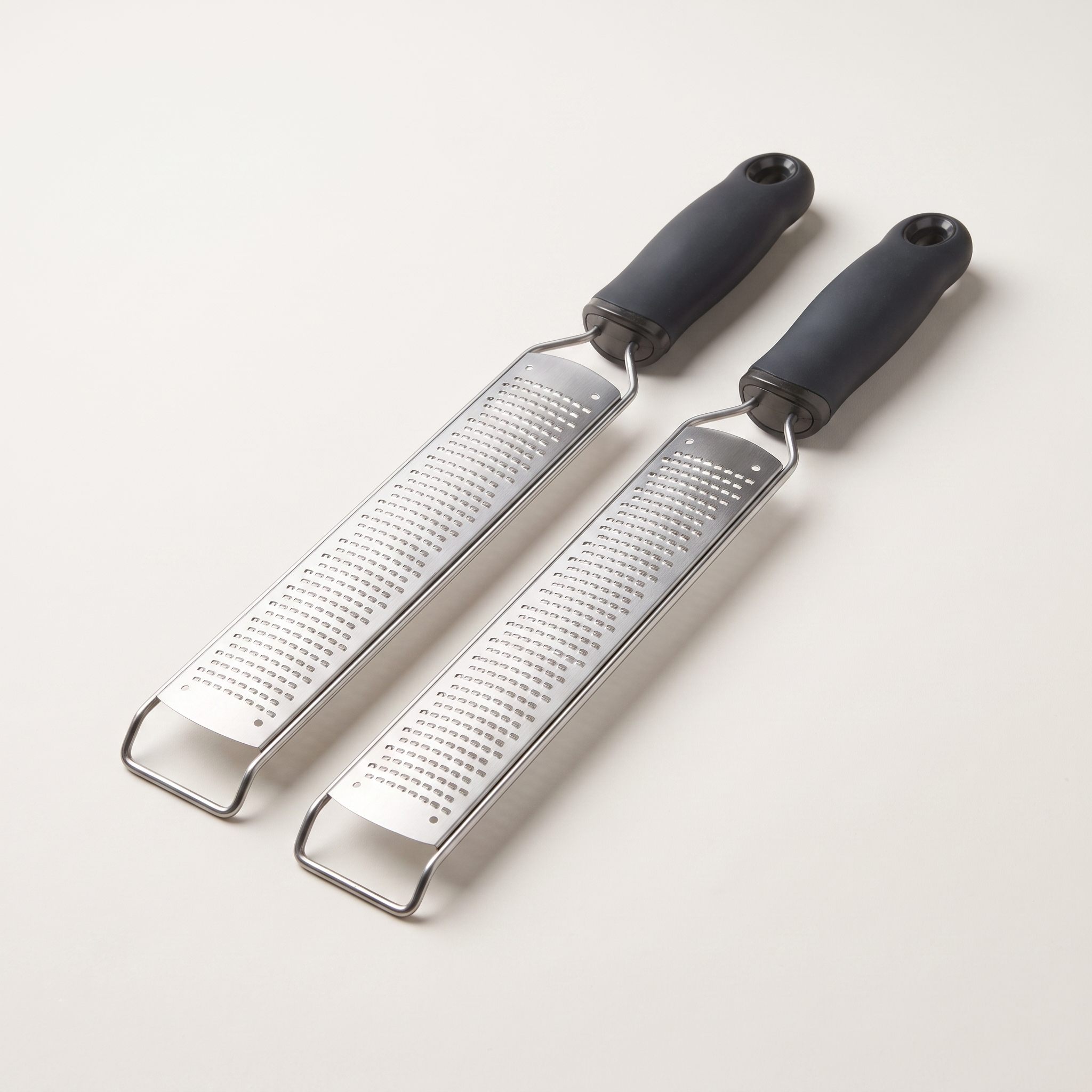 JS Gourmet Culinary-Pro Etched Grater & Zester — Set of 2
