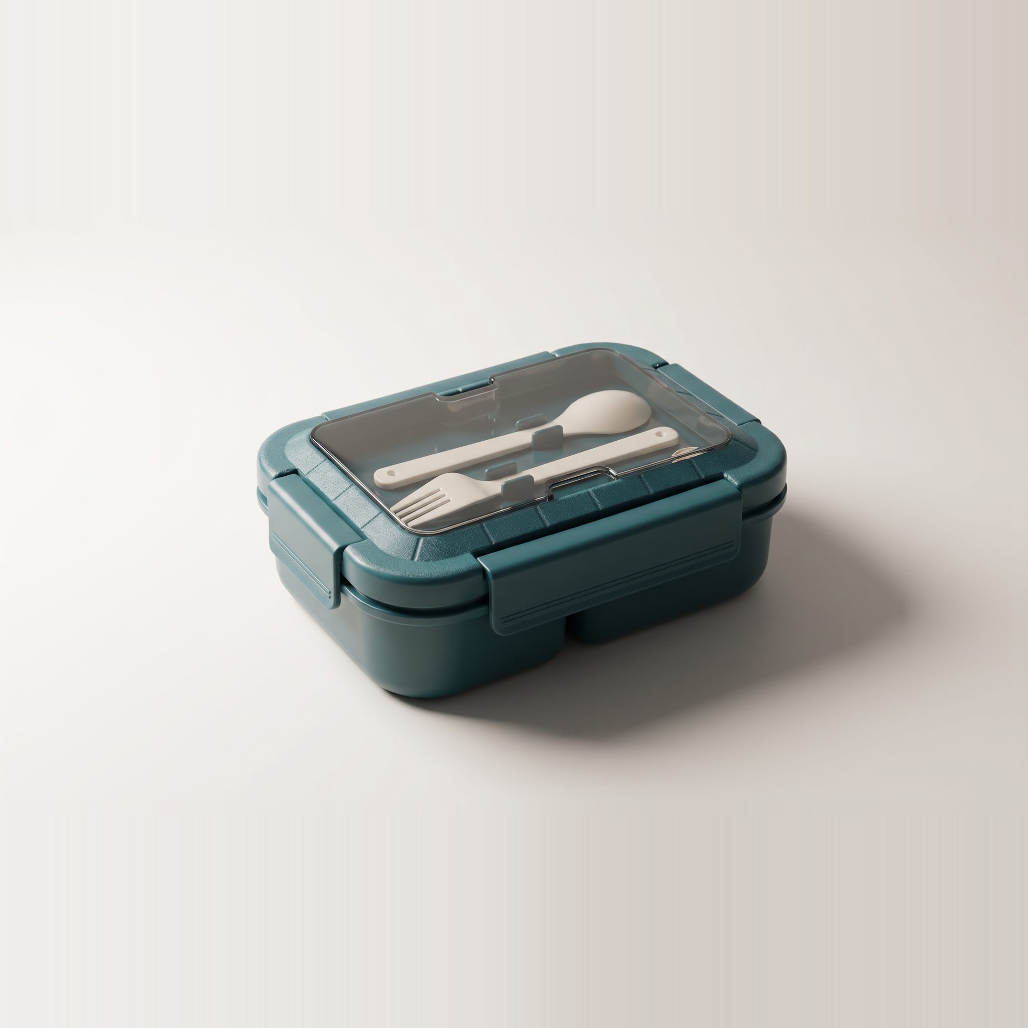 Boîte à déjeuner 3 compartiments JS Gourmet avec cuillère et fourchette