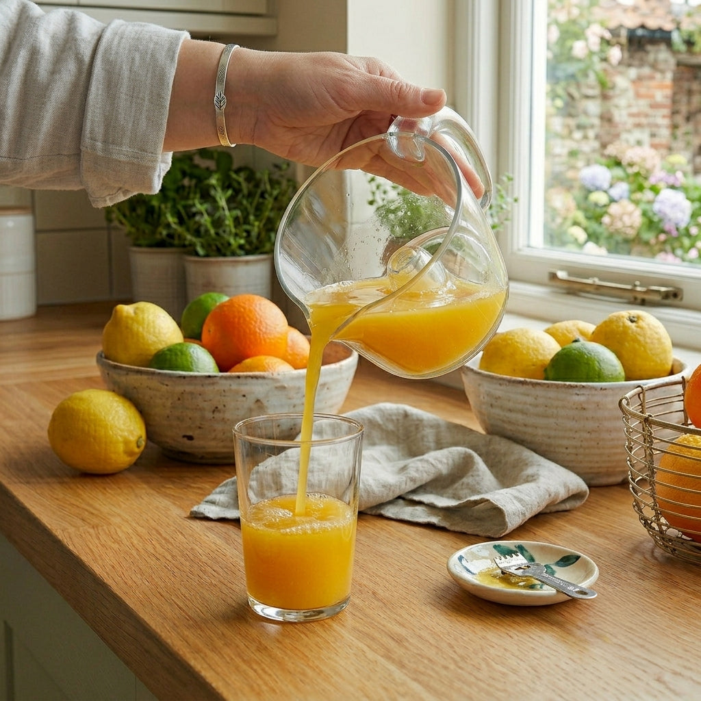 Easy-pour spout pours without splashing or dripping