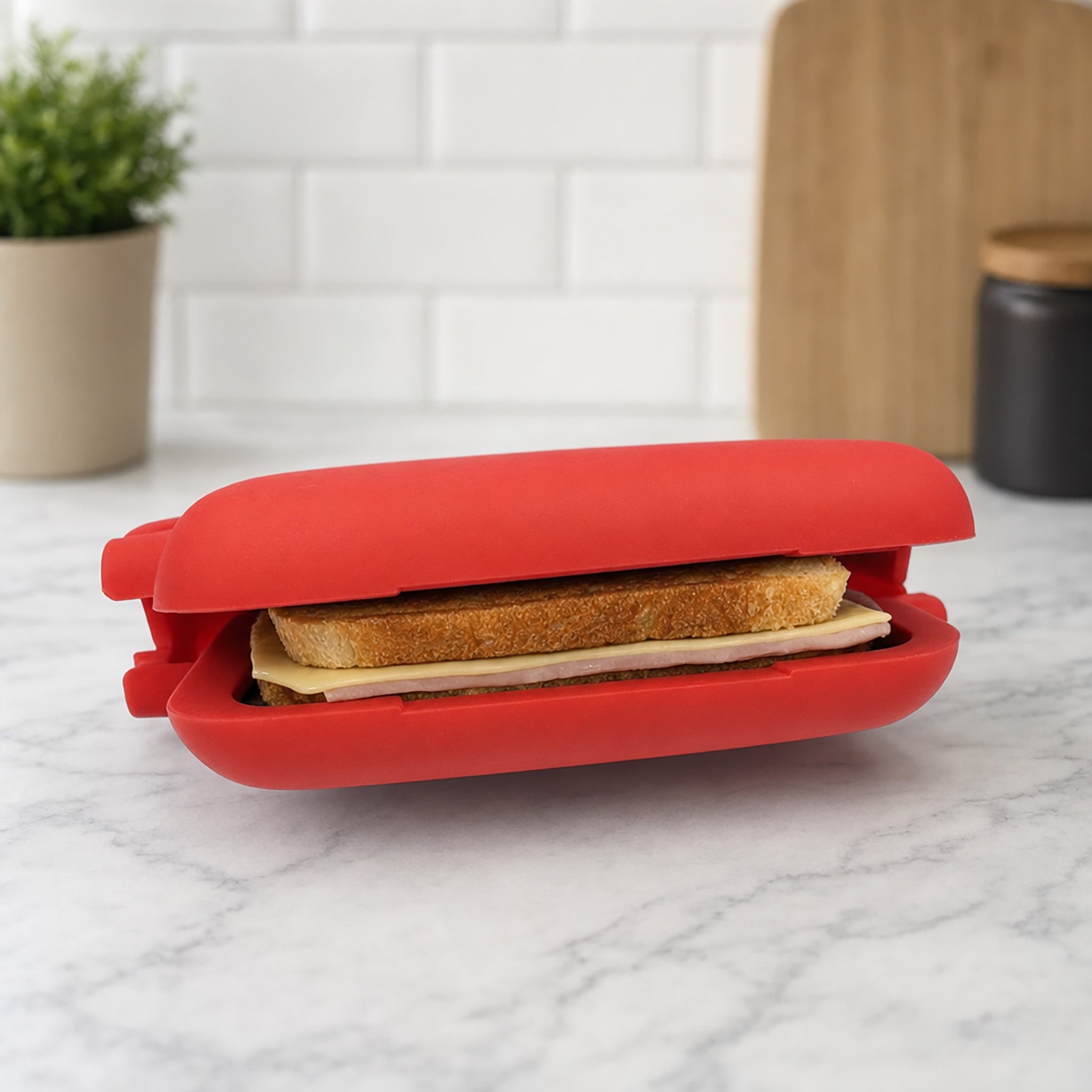 JS Gourmet SIZZLE CRISPY Appareil de cuisson et de grillade micro-ondes