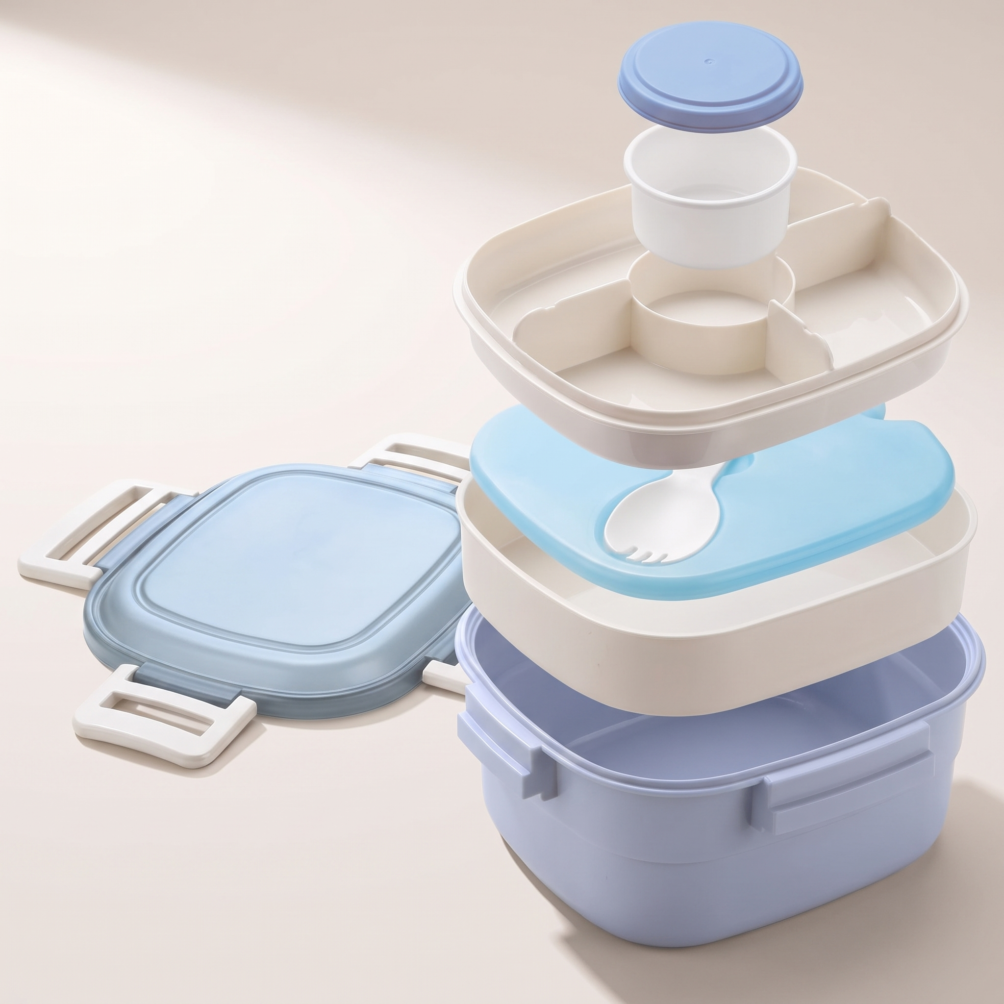 Boîte-repas tout-en-un Lunch To Go avec bloc réfrigérant et ustensiles