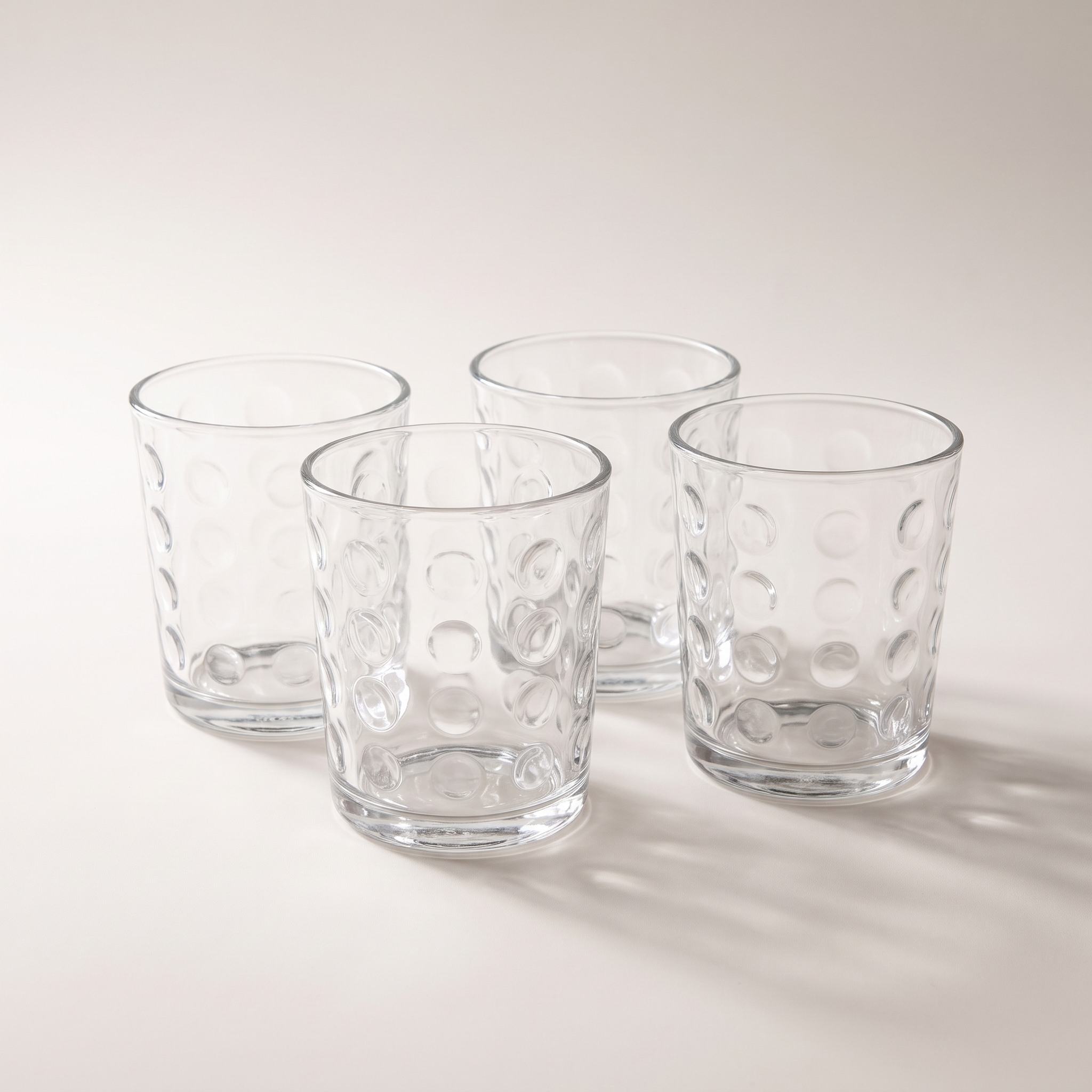 Tumbler glasses 380ml 4pk - Bubble design