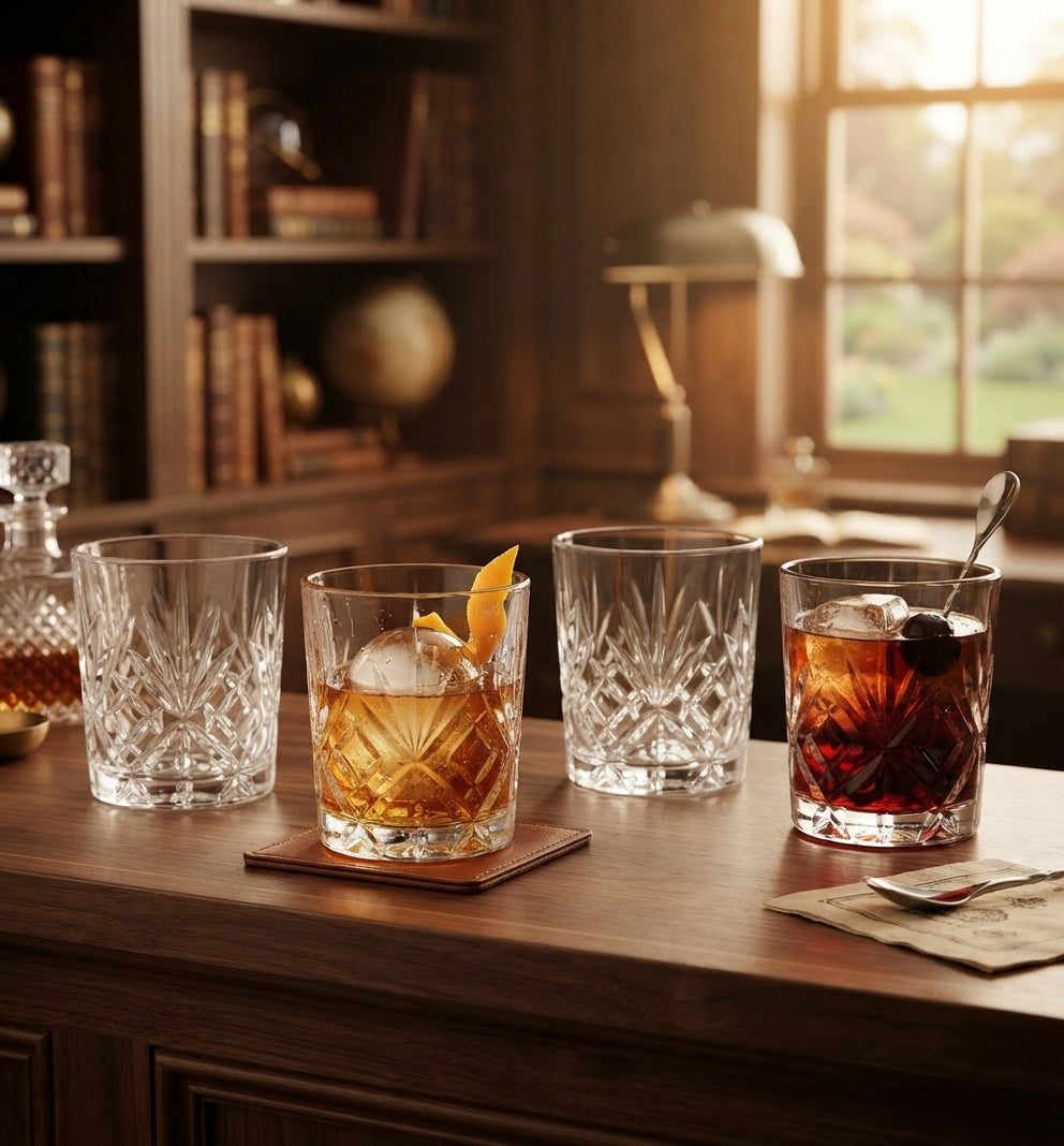 JS Gourmet Dublin Tumbler Glasses — Set of 4, 340 ml