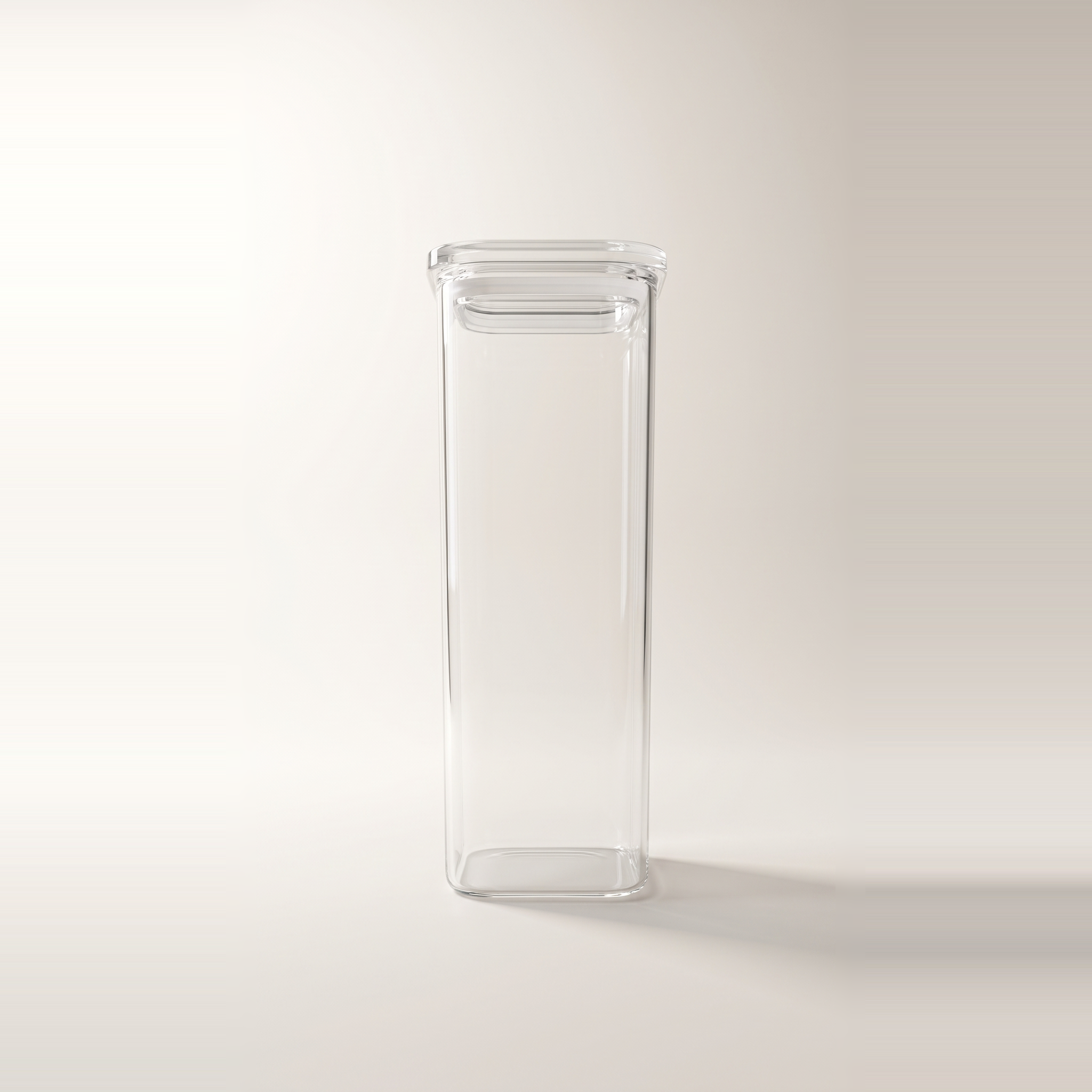 Récipient alimentaire carré en verre borosilicate JS Gourmet — 2100 ml