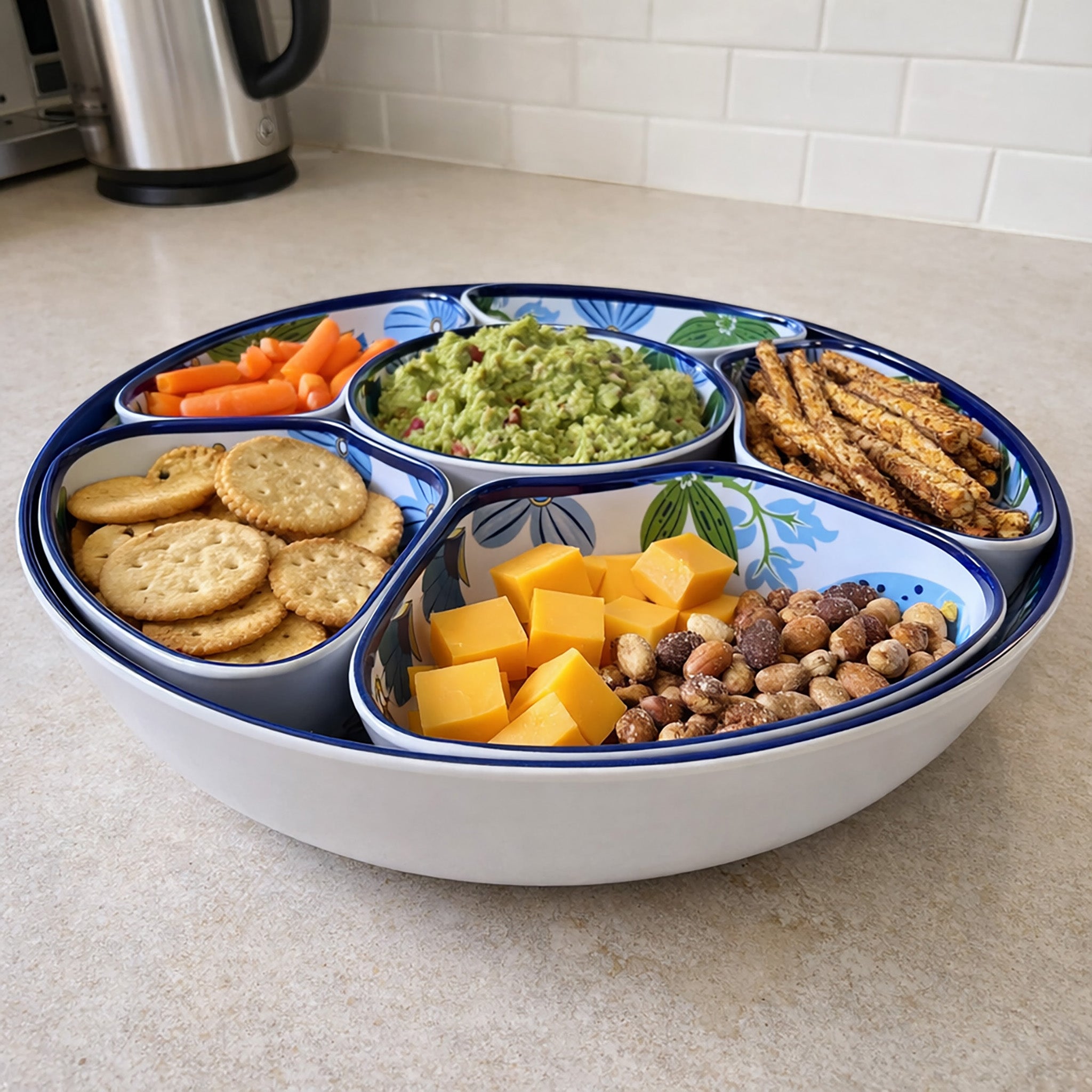 Melamine Serving Tray and Bowls, 7-Piece