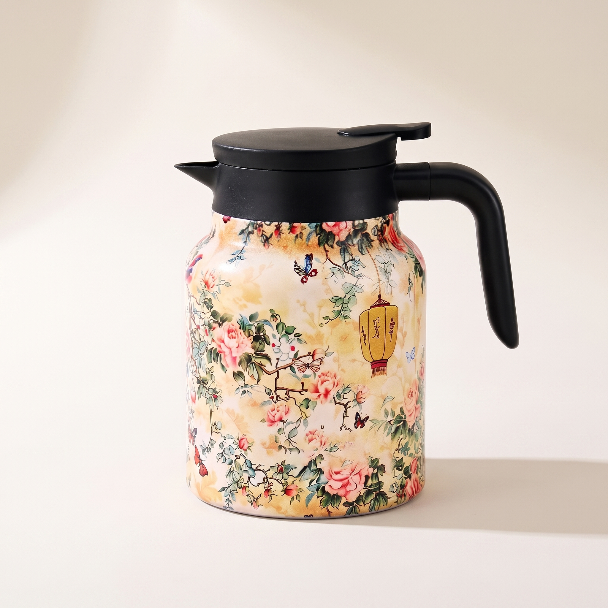 Thermos à thé floral vintage, 1,5 L