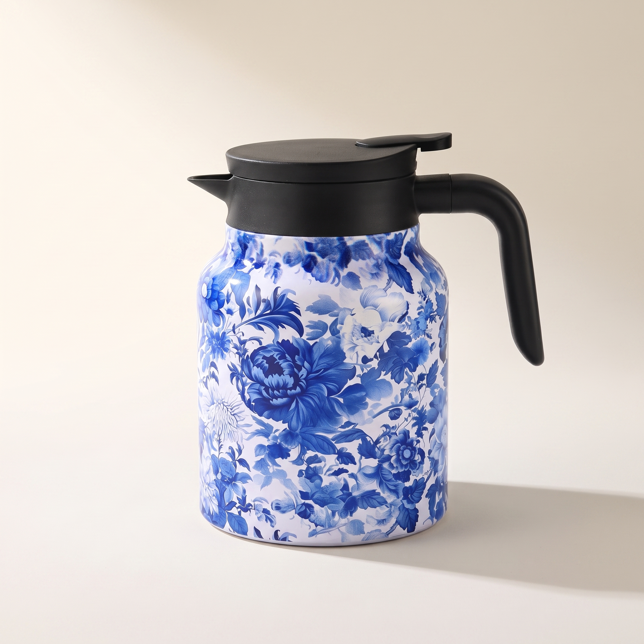 Thermos à thé vintage à motif floral 1,5 L