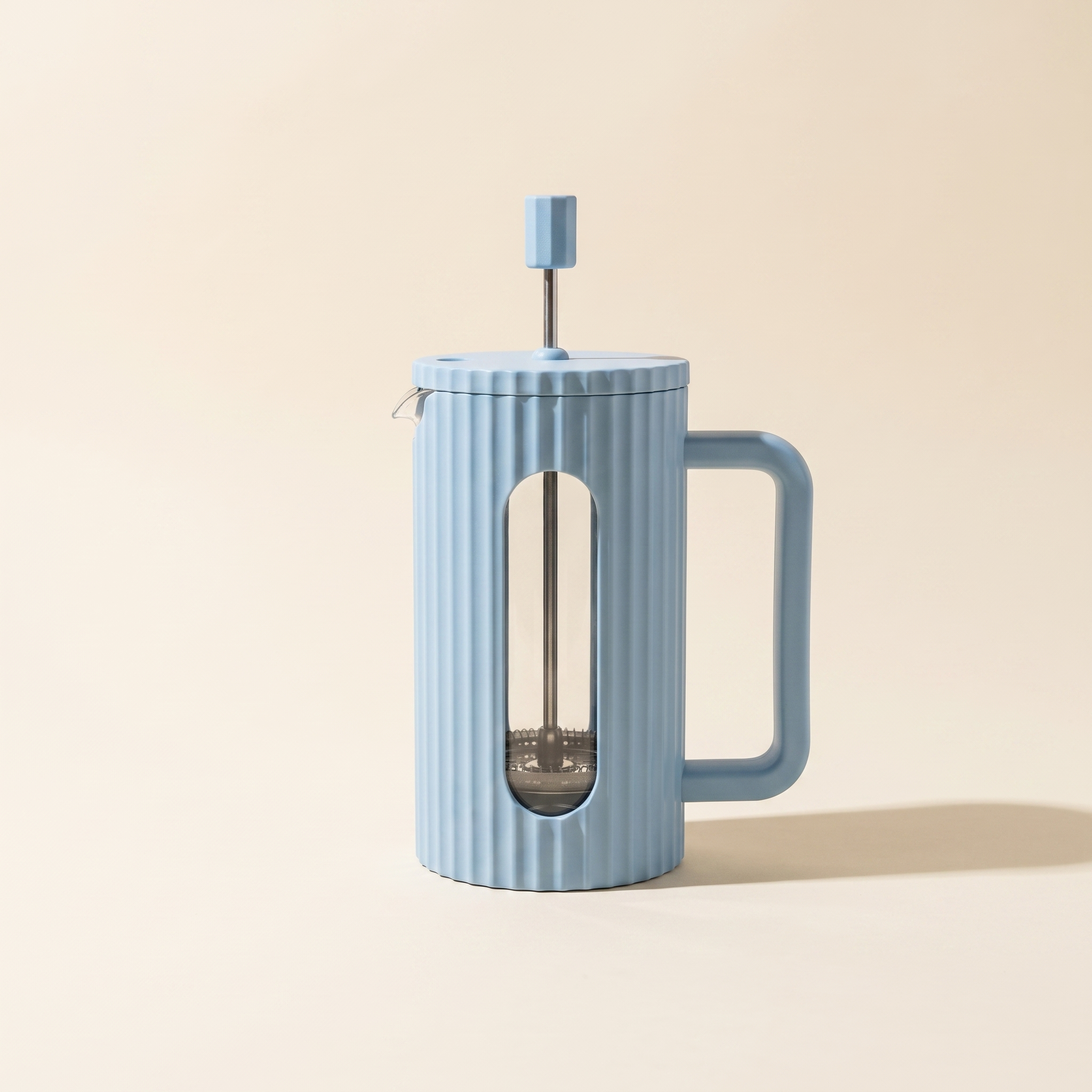 Cafetière à piston - bleu, 1000 ml