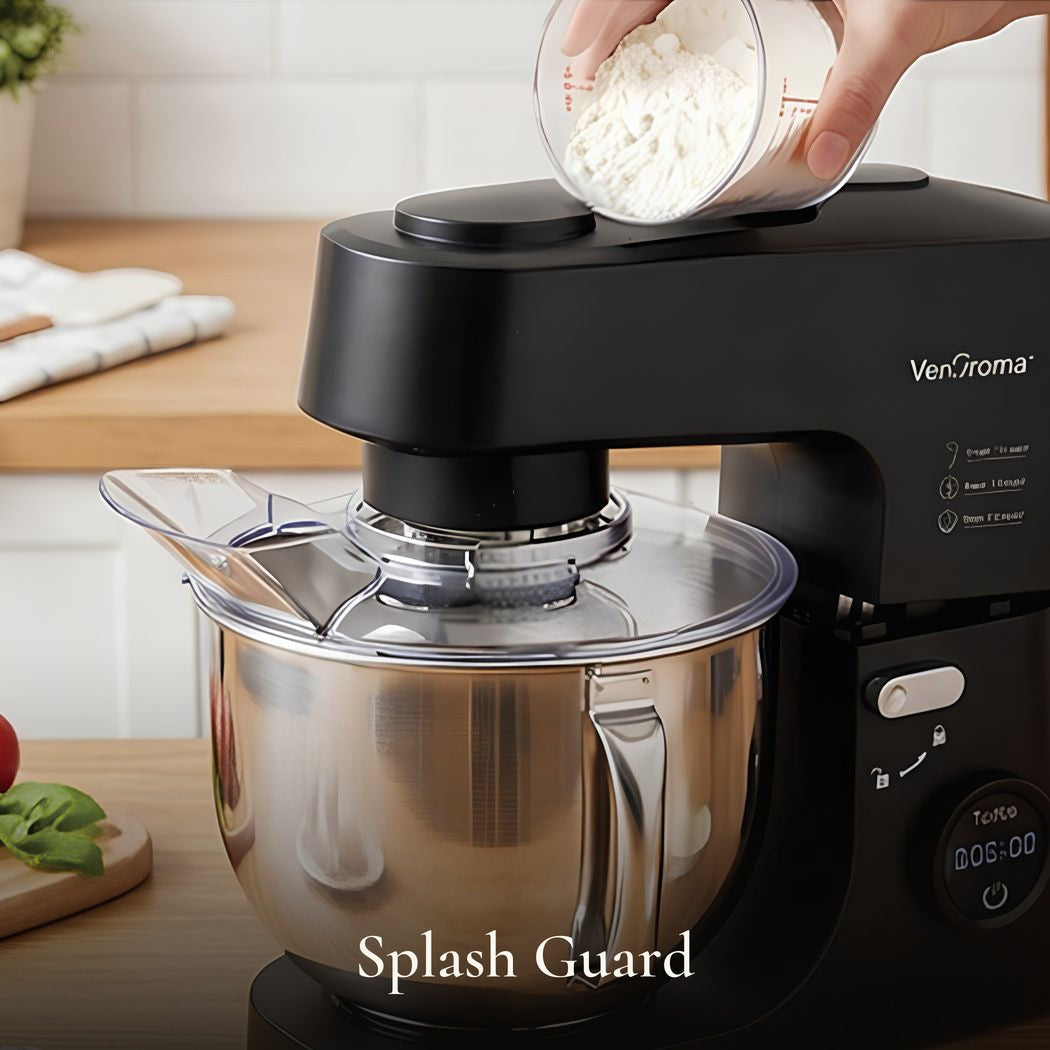 Splash Guard — VerAroma Multi-Function Tilt-Head Stand Mixer with Digital Touch Screen, 5L
