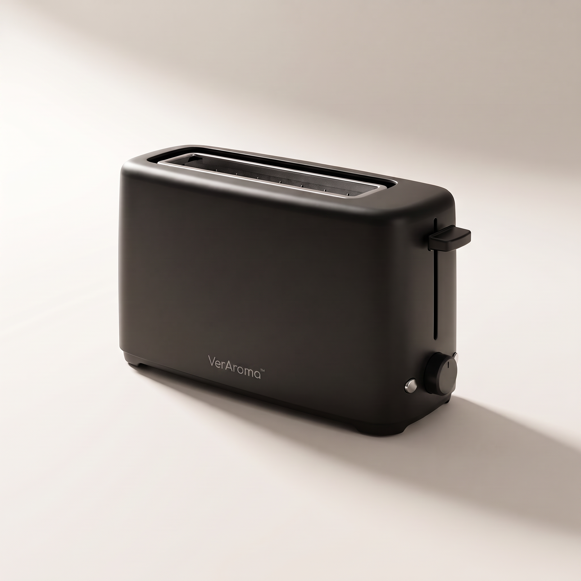 Slim Space-Saving Long-Slot 2-Slice Toaster, Black (850W)