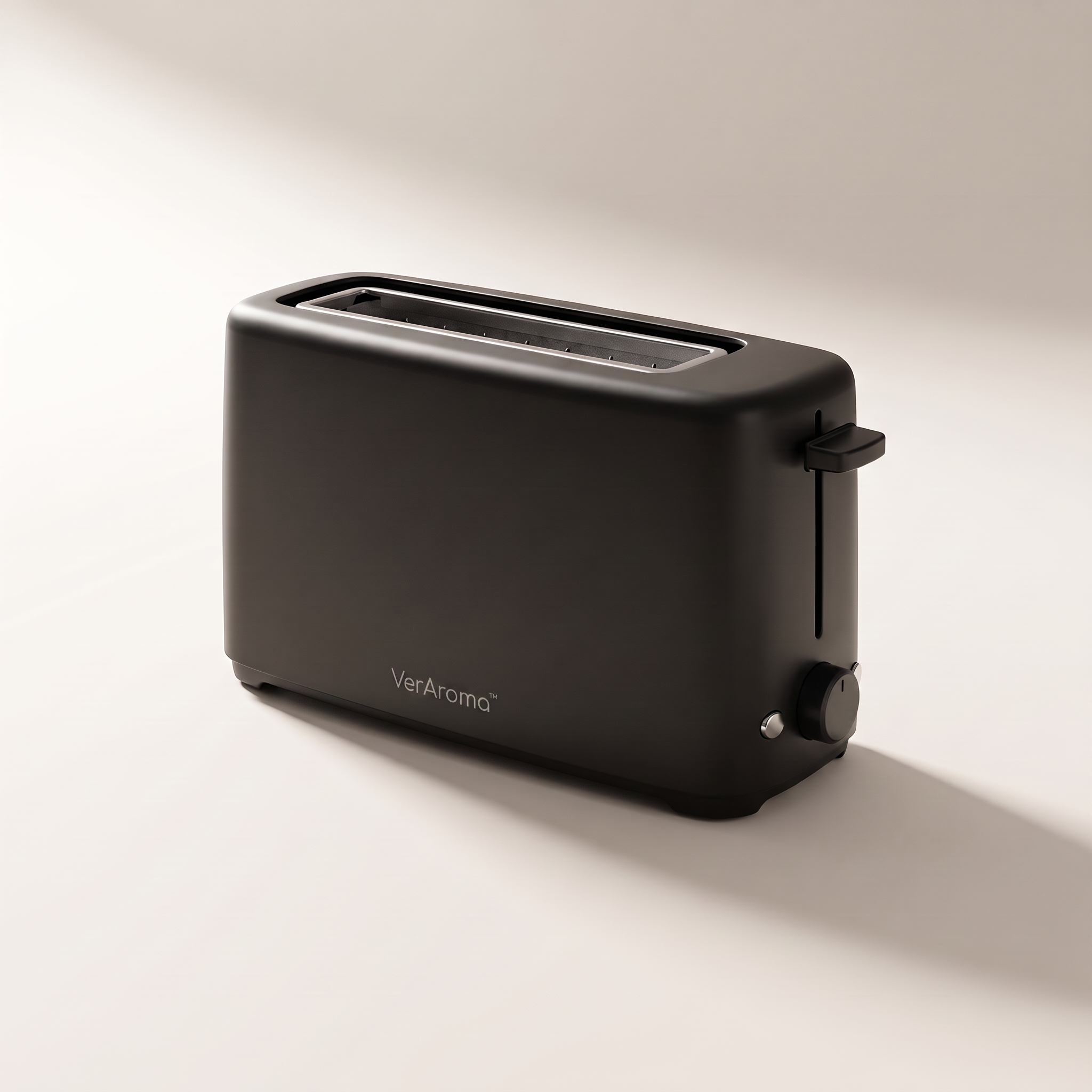 Slim Space-Saving Long-Slot 2-Slice Toaster, Black (850W)