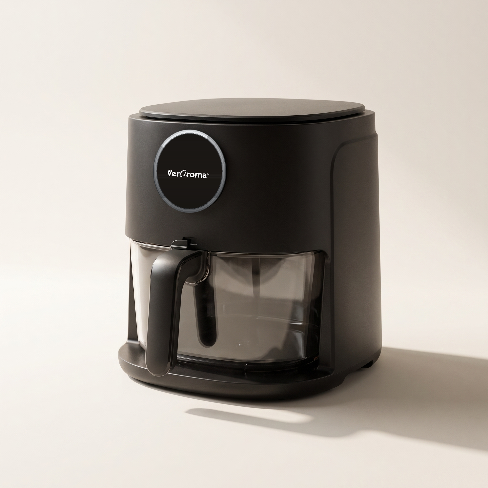 Digital Air Fryer with Tempered Glass Basket, 4L, Black