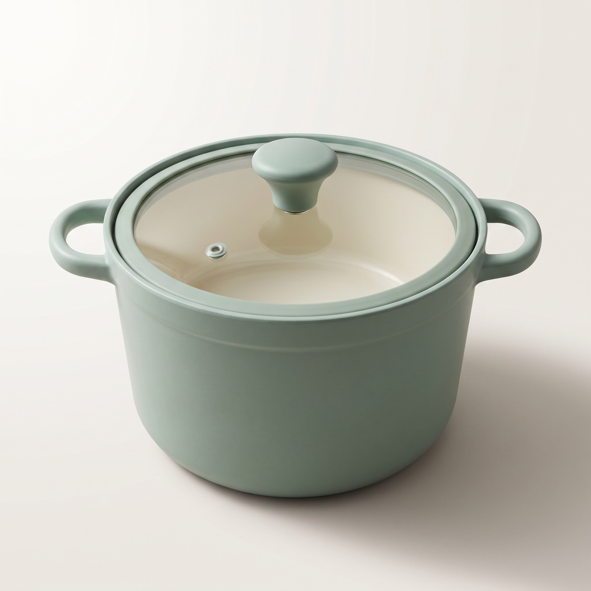 Die-Cast Aluminum Nonstick Casserole with Glass Lid — 24 cm
