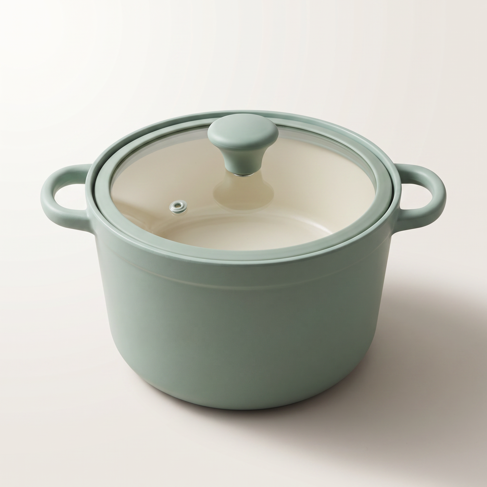 Die-Cast Aluminum Nonstick Casserole with Glass Lid — 24 cm