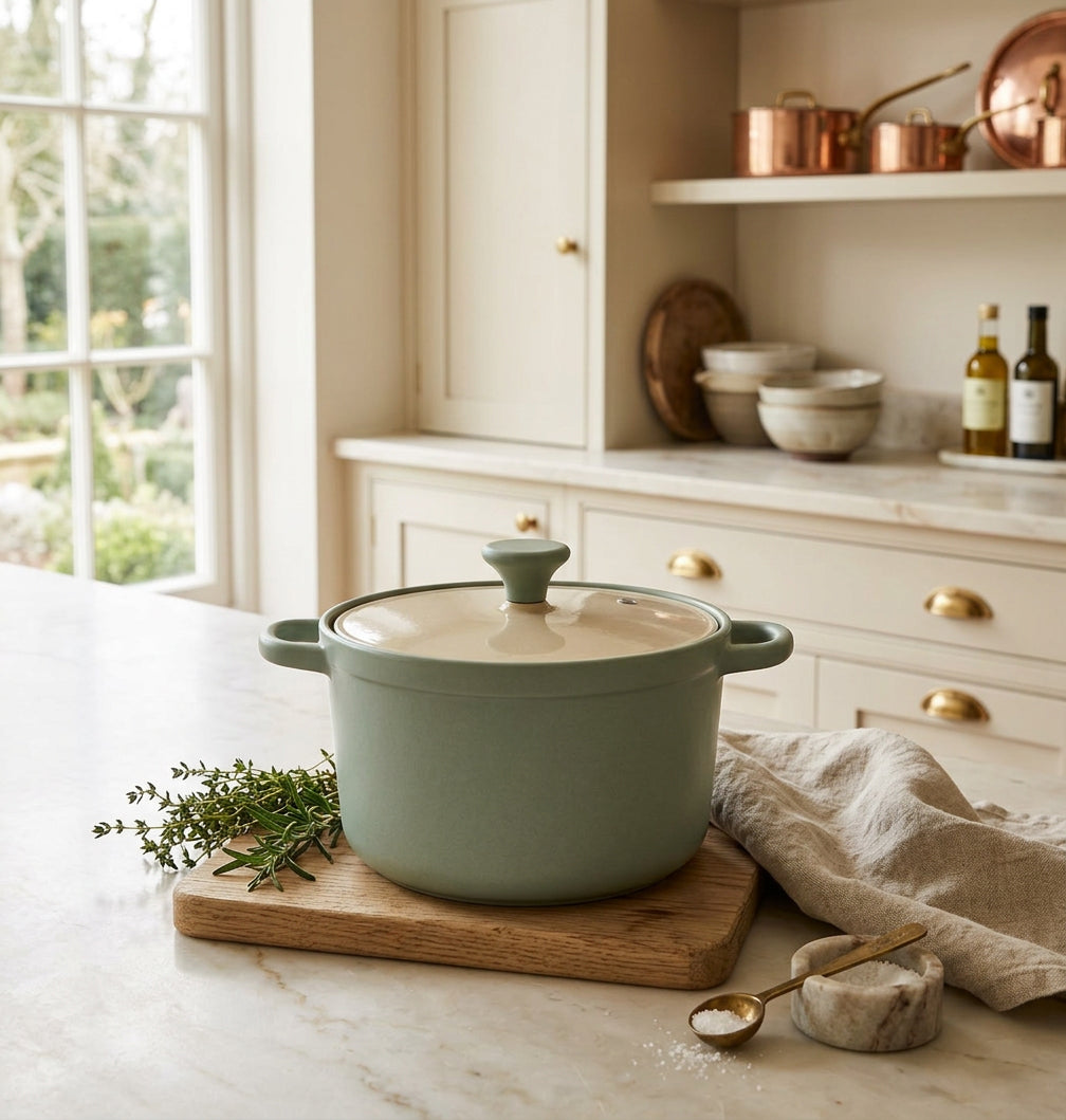 Die-Cast Aluminum Nonstick Casserole with Glass Lid — 28 cm