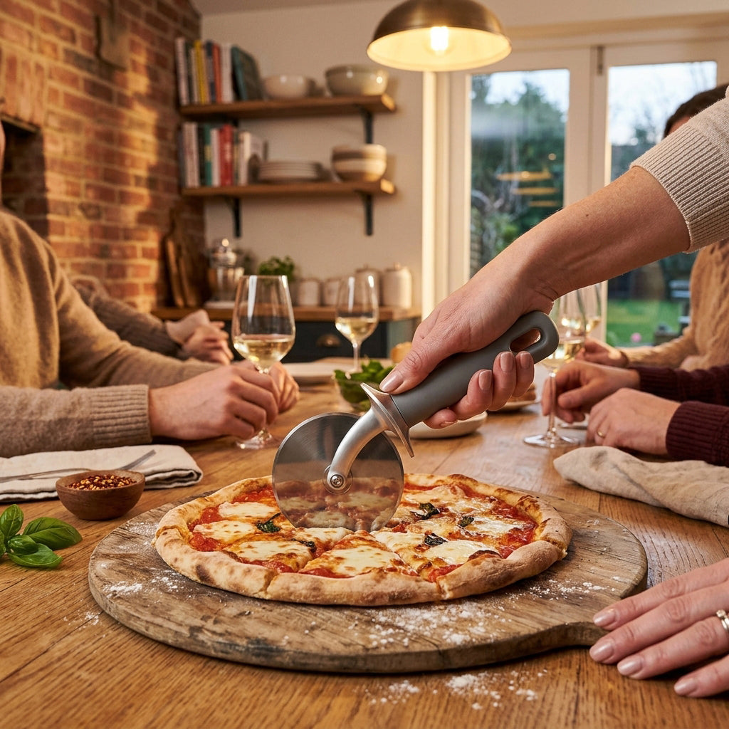 Heavy-Duty Nickel Plated Pizza Cutter