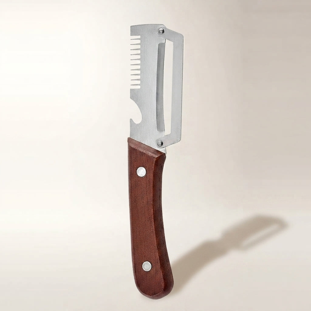 Multifunctional Peeler, Shredder, Scaler, and Bottle Opener
