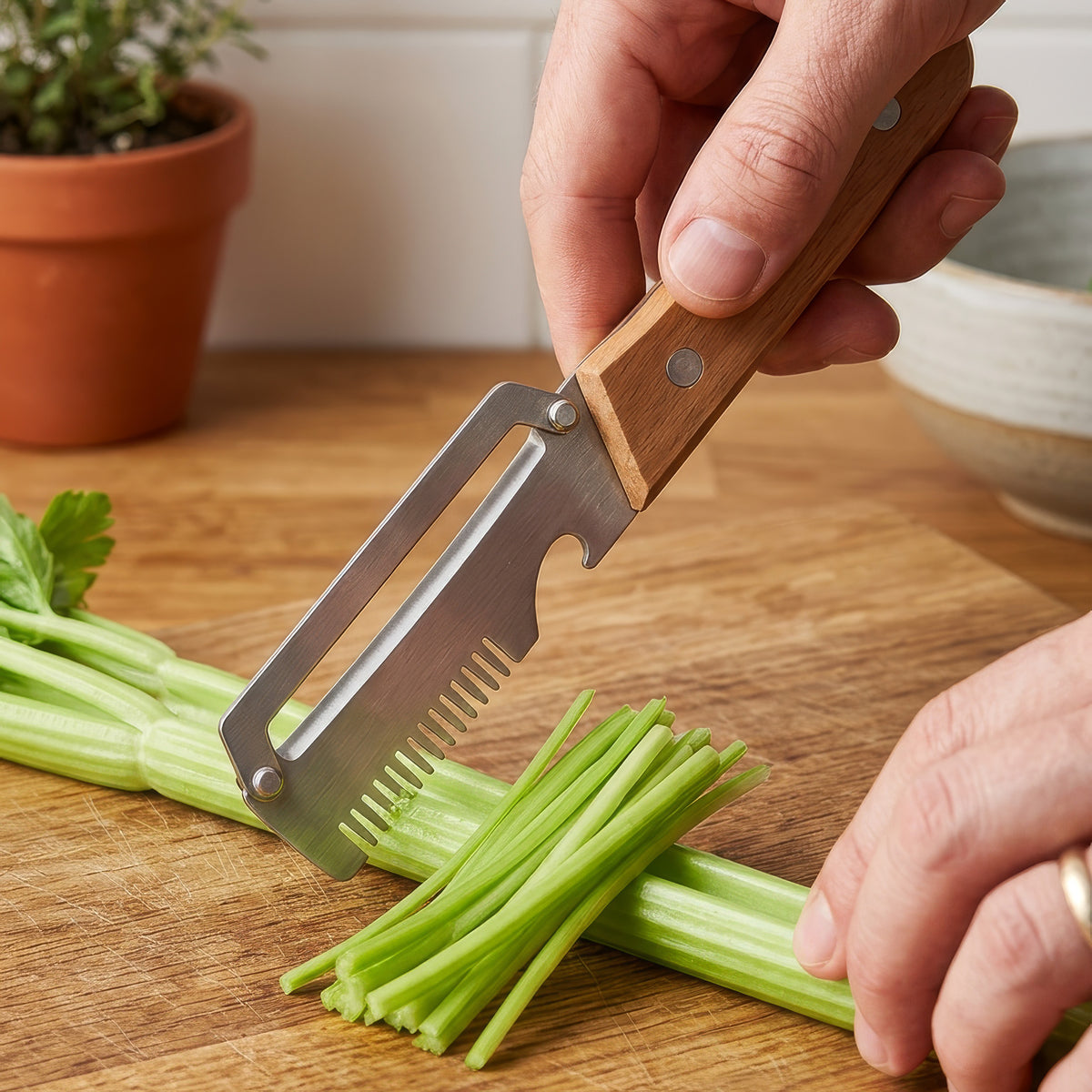 Multifunctional Peeler, Shredder, Scaler, and Bottle Opener